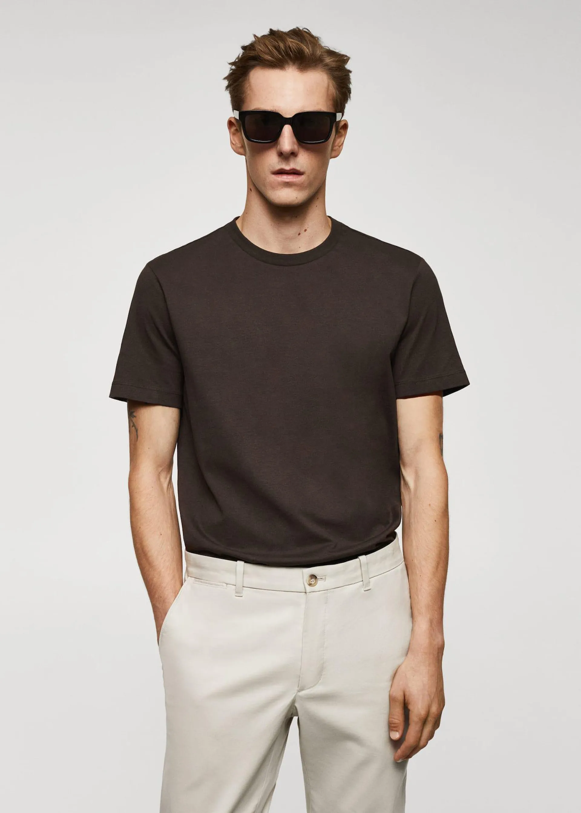 Camiseta básica algodón strech