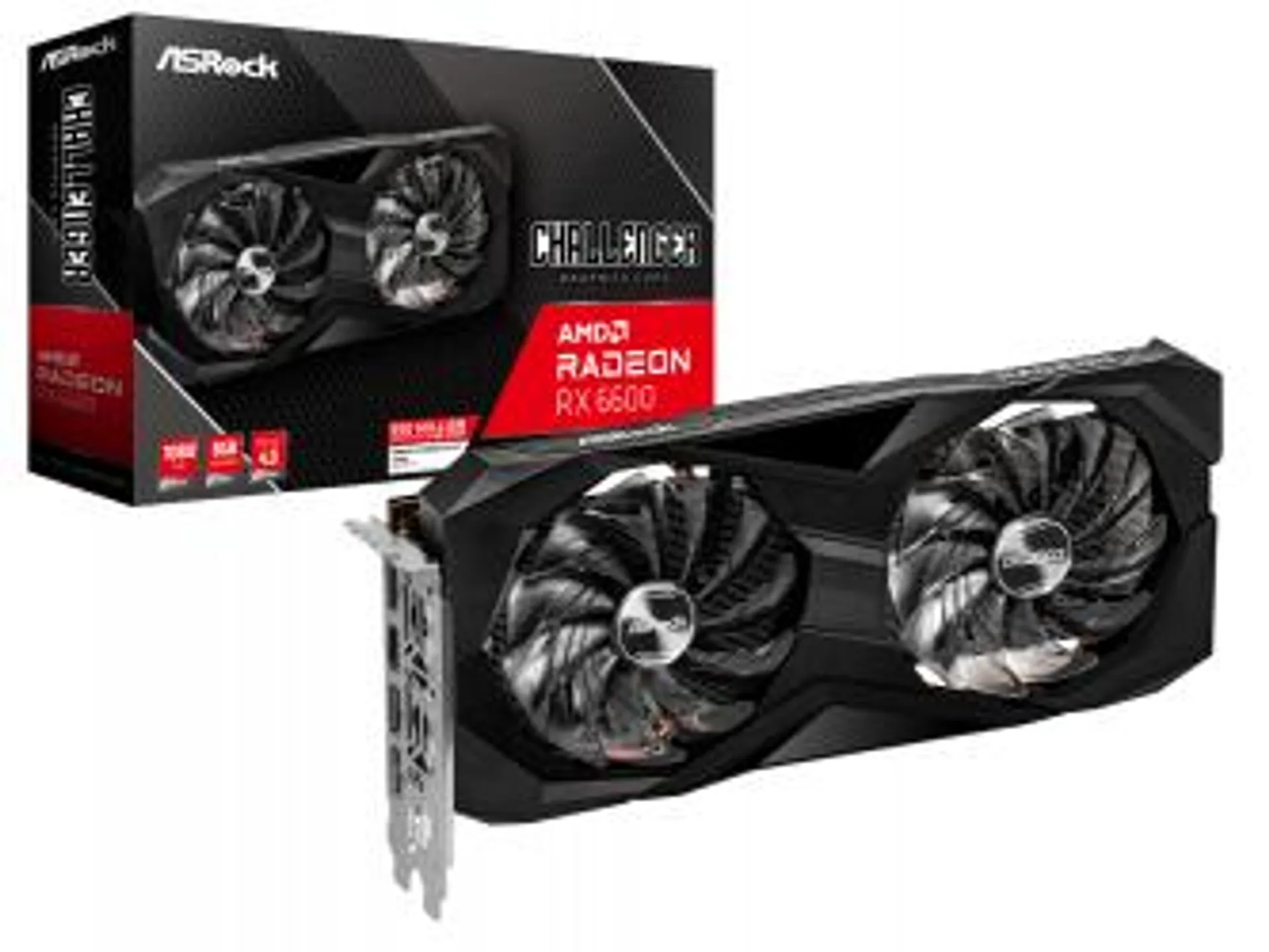 Tarjeta de Video ASRock AMD Radeon RX 6600 Challenger D, 8GB 128-bit GDDR6, PCI Express 4.0