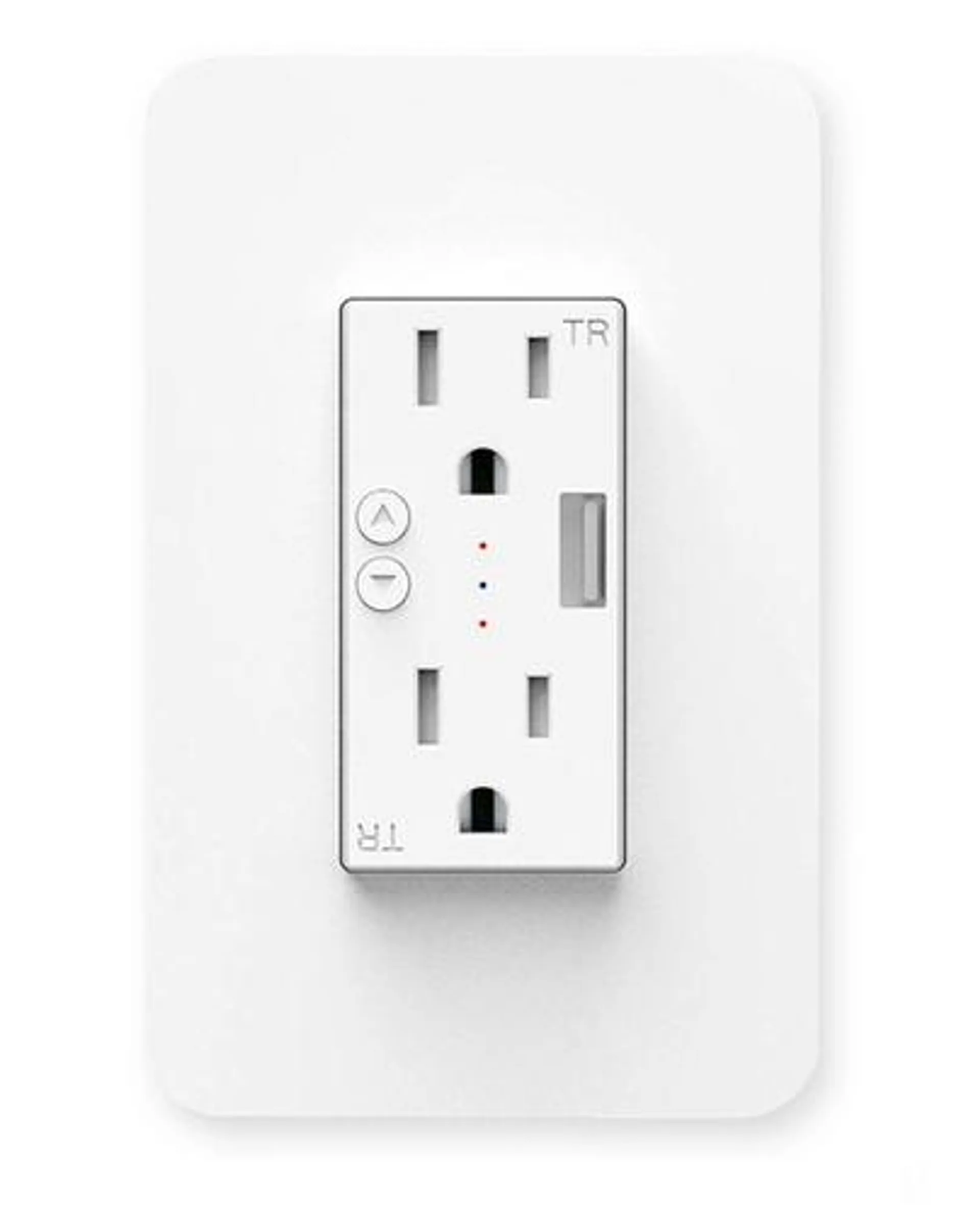 Contacto Tomacorriente Wifi 2.4 Ghz Duosmart A60 2 Contactos Y 1 Puerto Usb Blanco