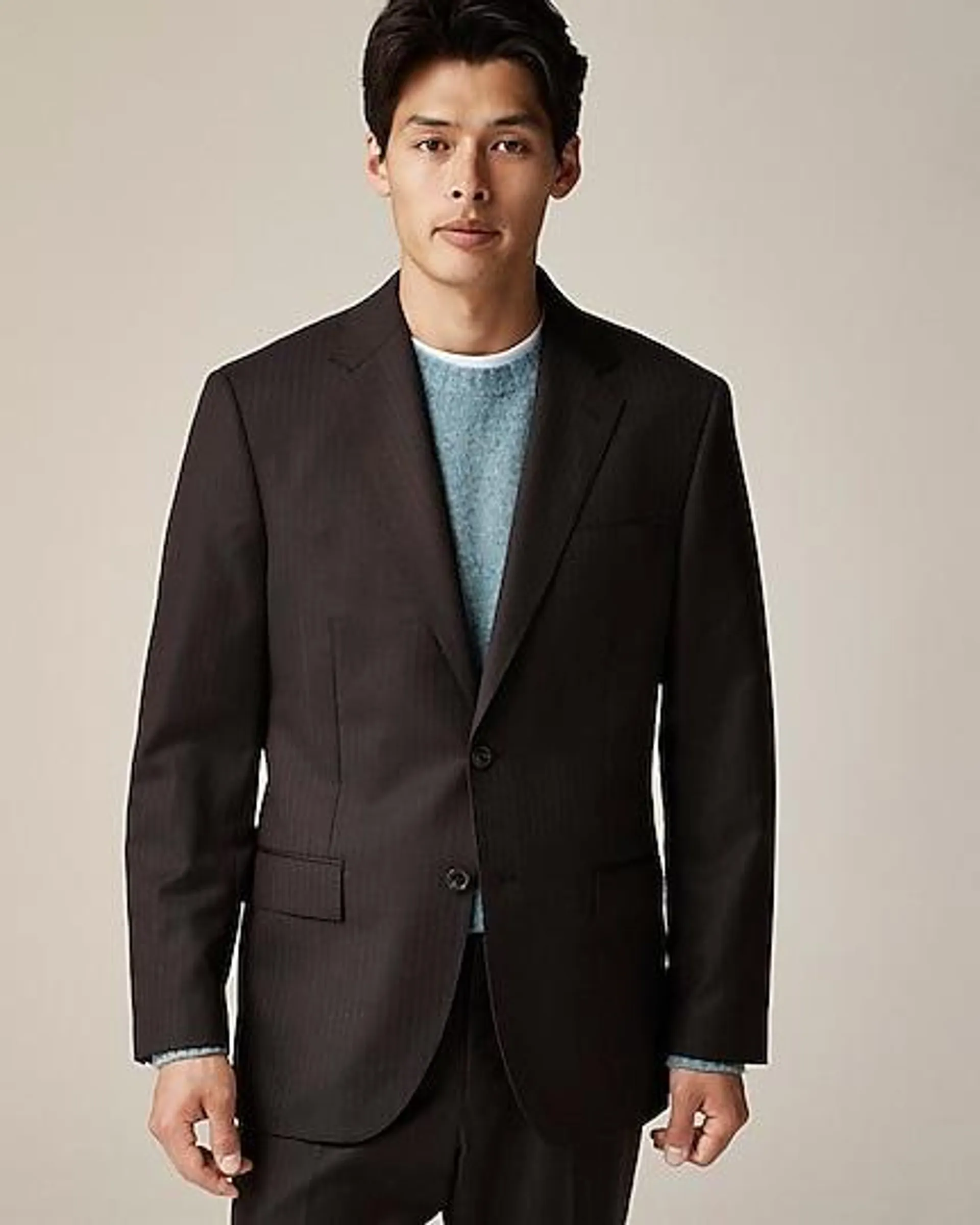 Crosby Classic-fit suit jacket in lightweight Italian wool