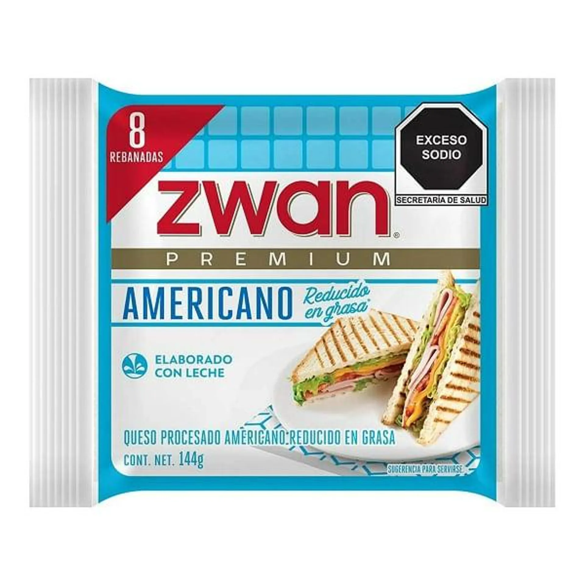 Queso Zwan americano red grasa 144 g