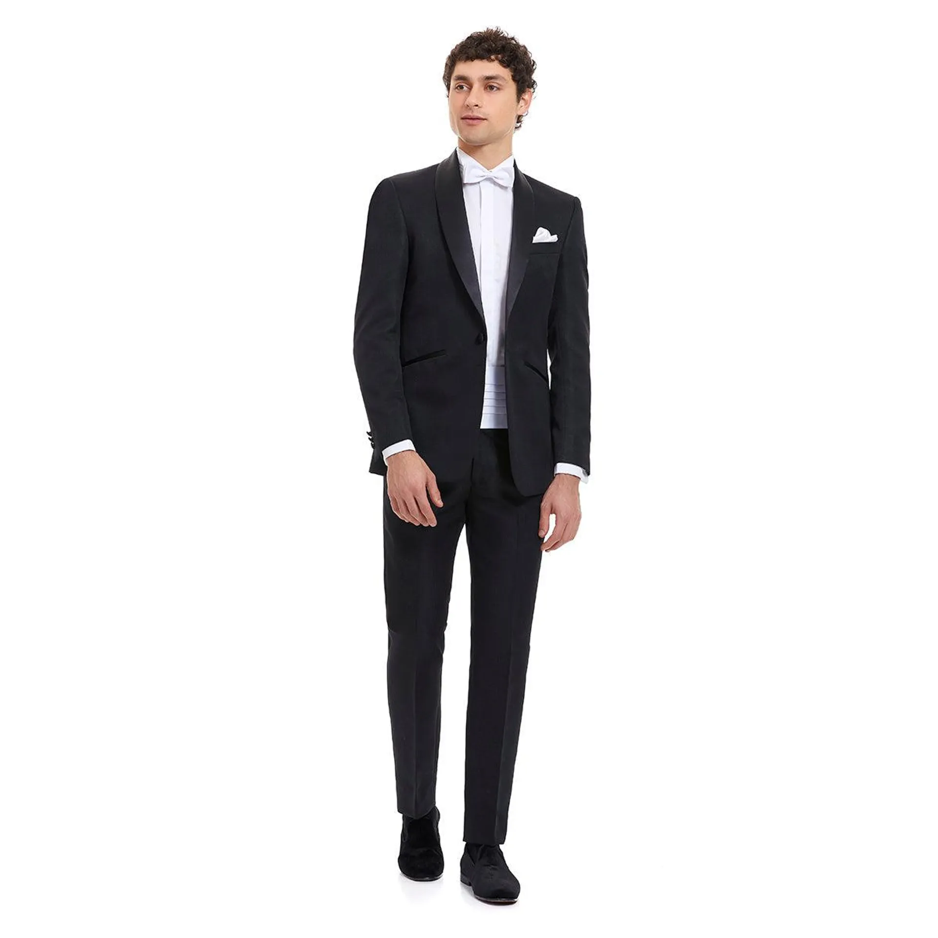Smoking Recto un Boton | Negro | Slim Fit