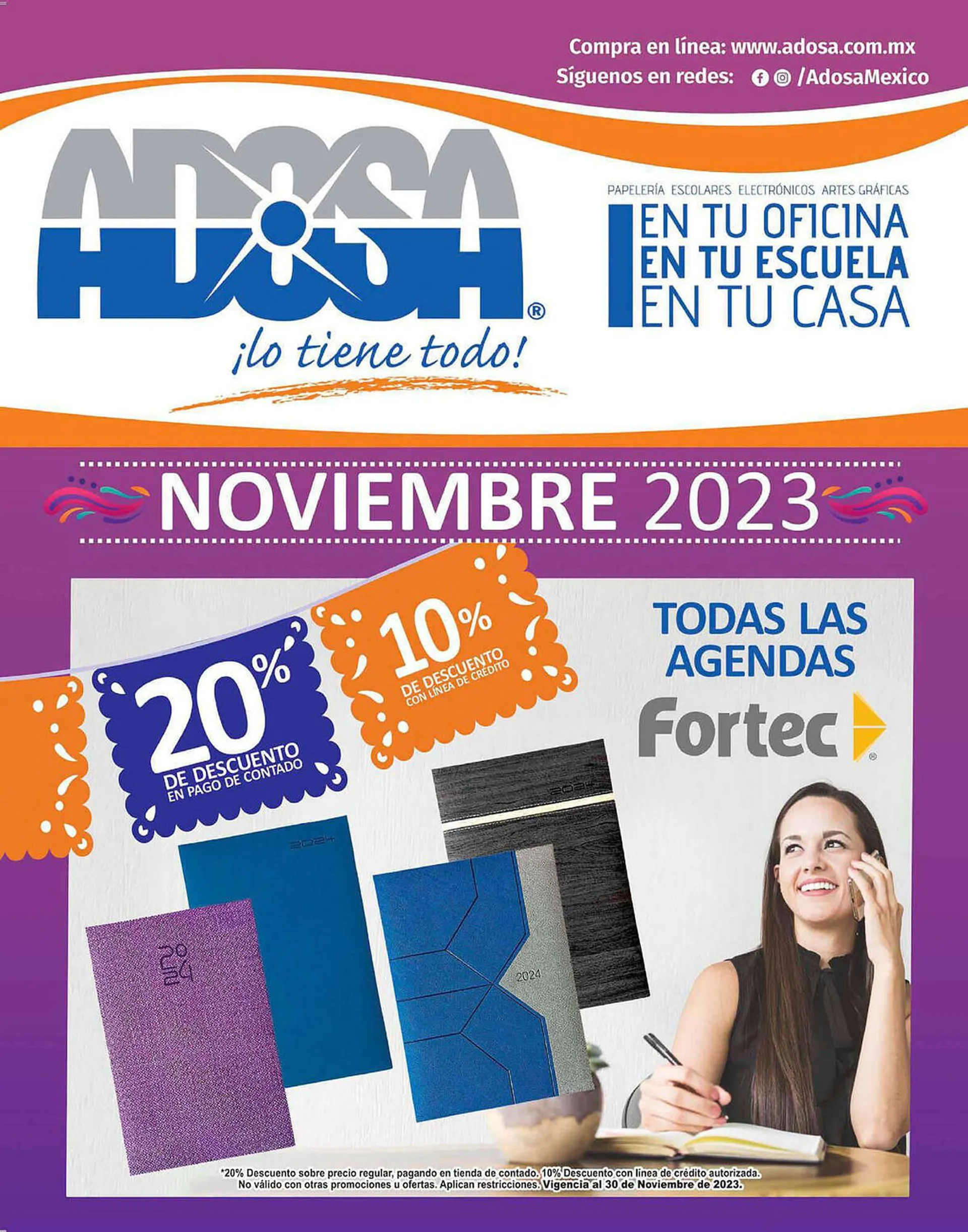 Catálogo de Catálogo Adosa 1 de noviembre al 30 de noviembre 2023 - Pagina 1