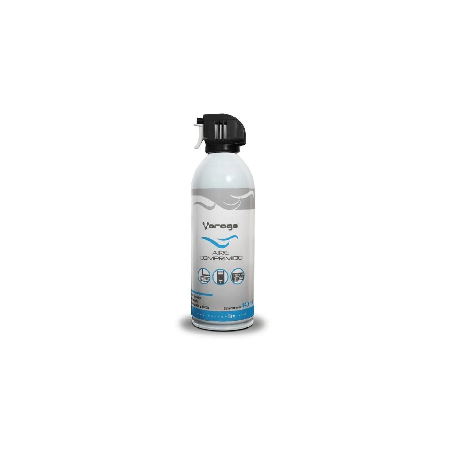 Aire Comprimido Vorago 440Grs Cln-100