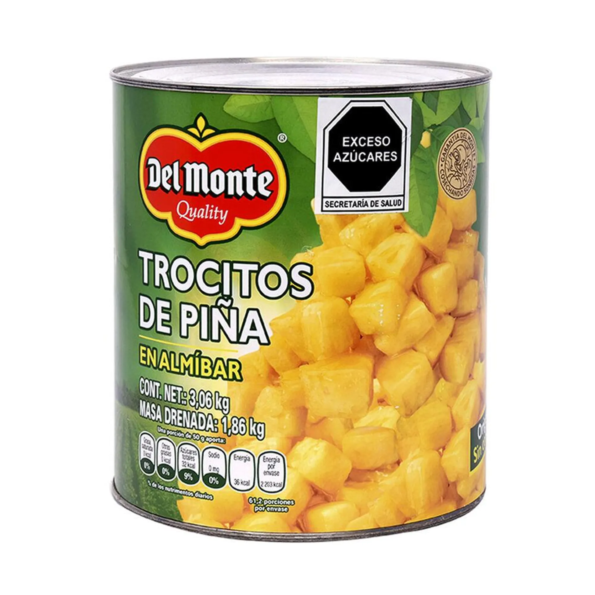 Piña en Trozos Del Monte 3 Kg