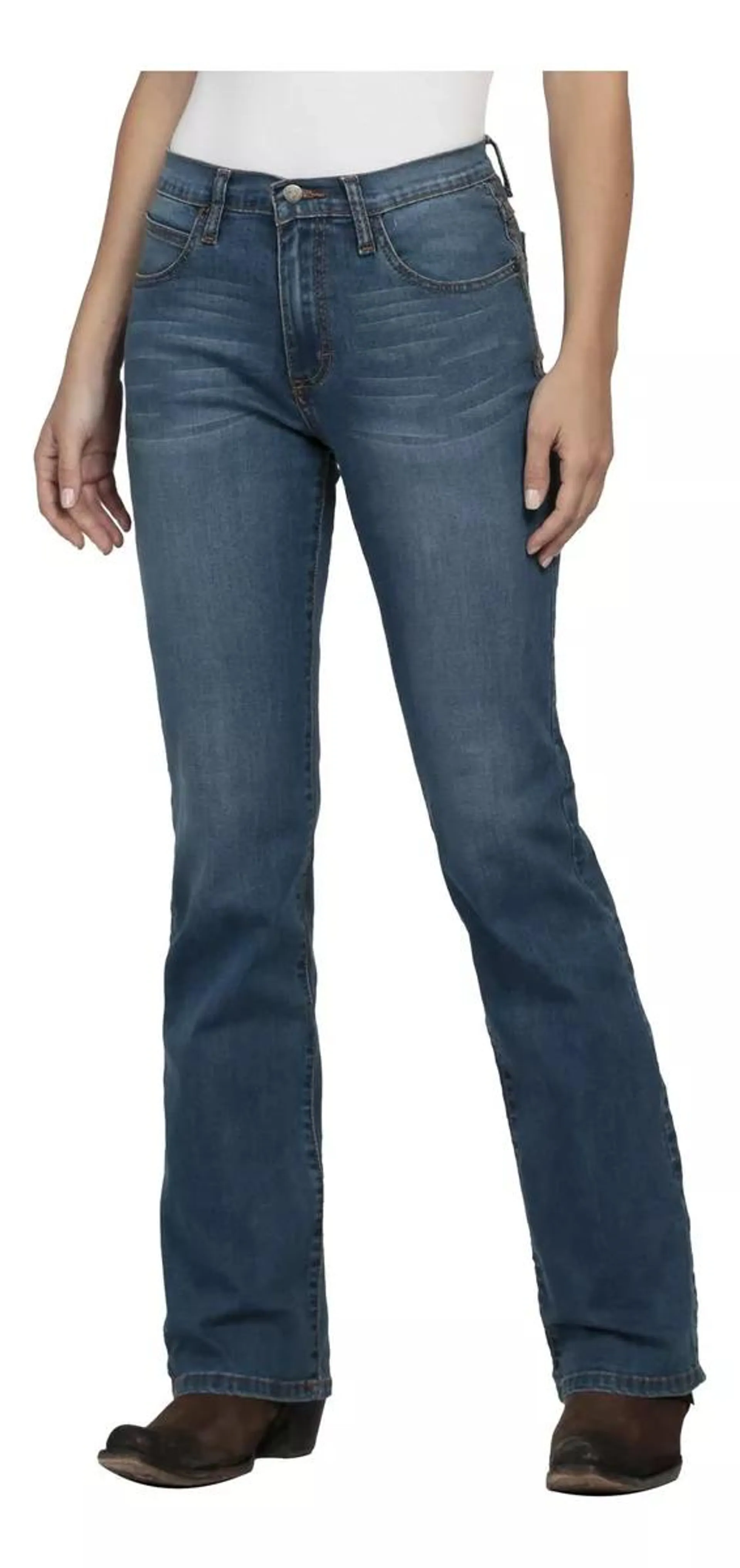 Pantalon Jeans Vaquero Cintura Alta Wrangler Mujer W07