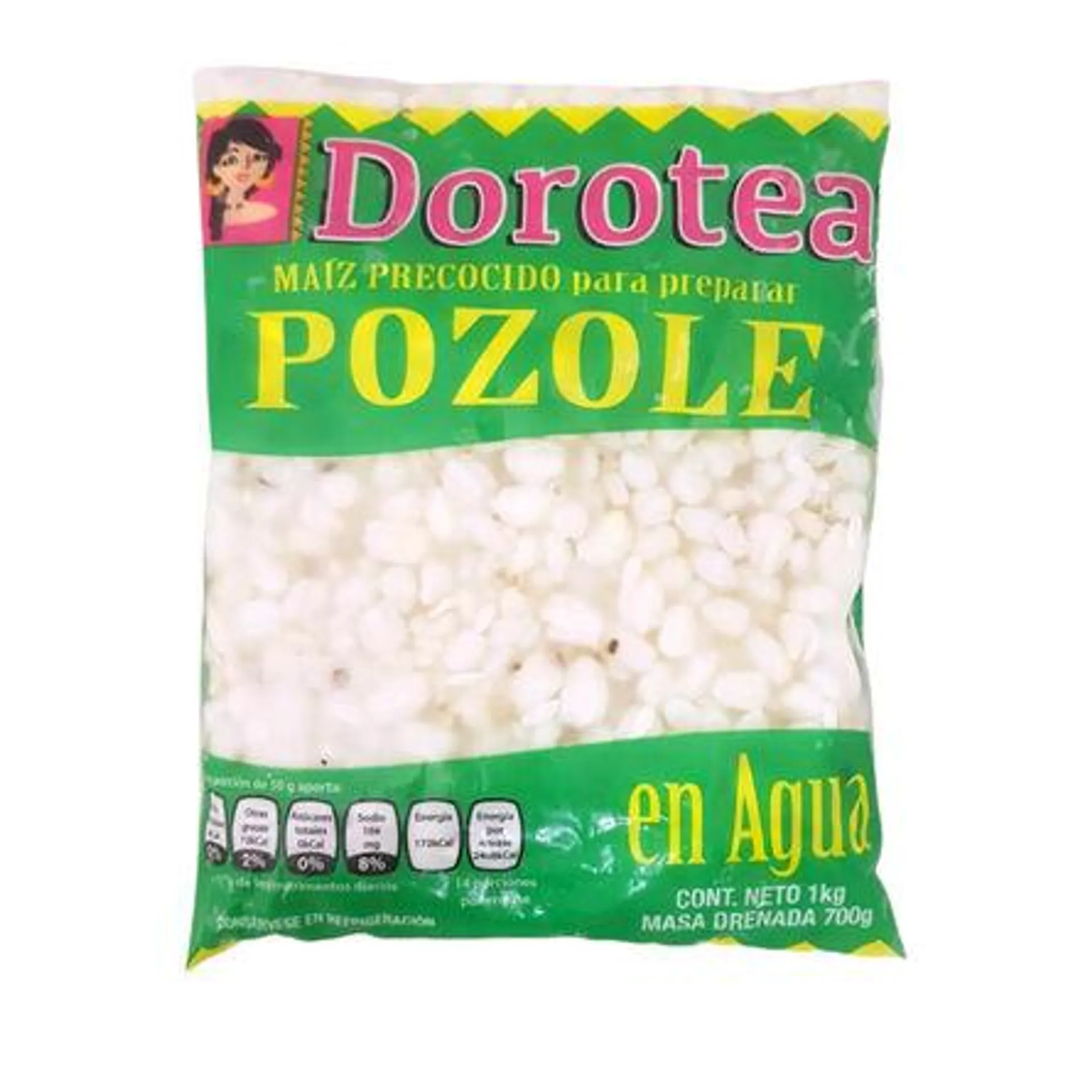 Maíz Pozolero Dorotea en Agua 1 Kg