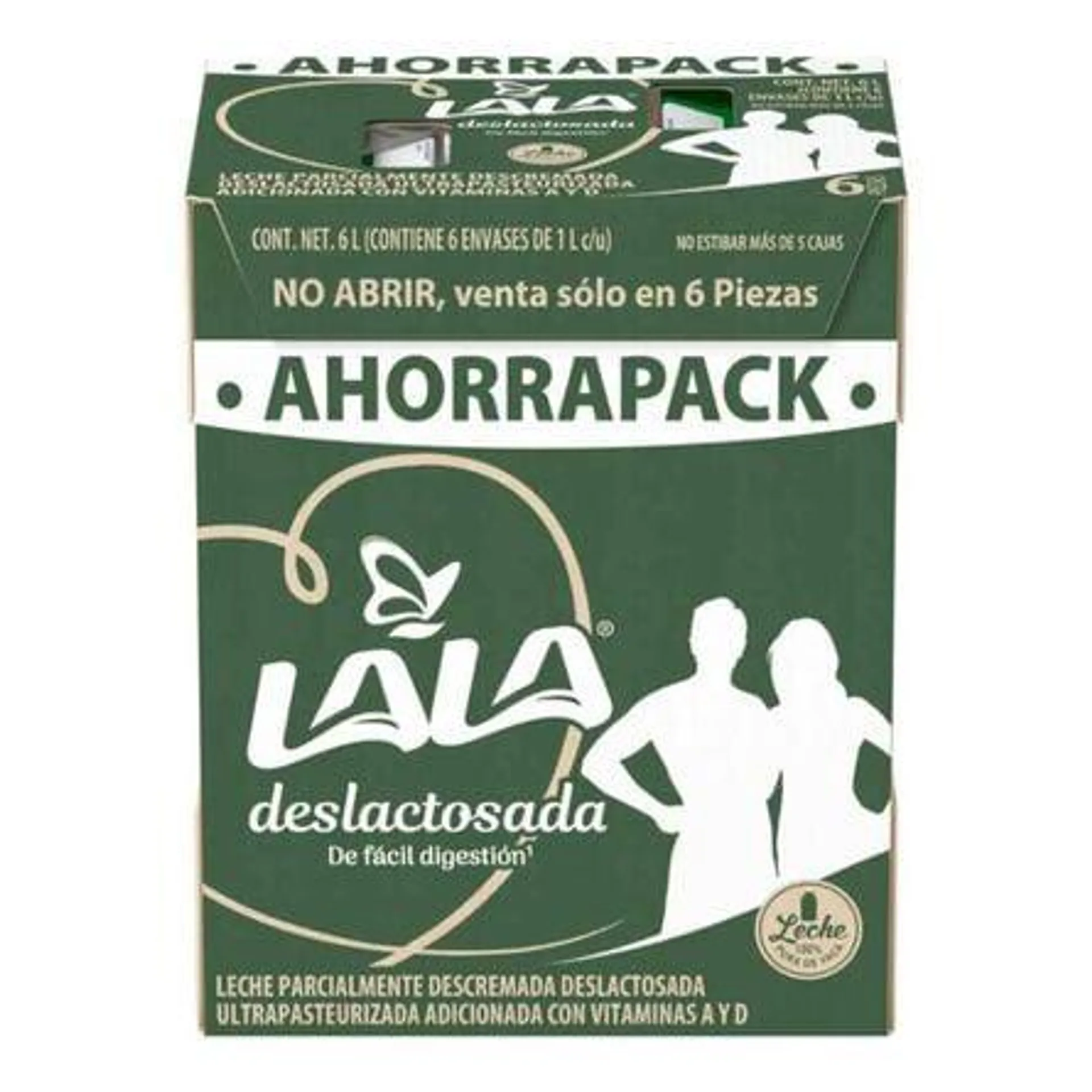 Leche UHT Lala Deslactosada 1 Litro 6 Piezas