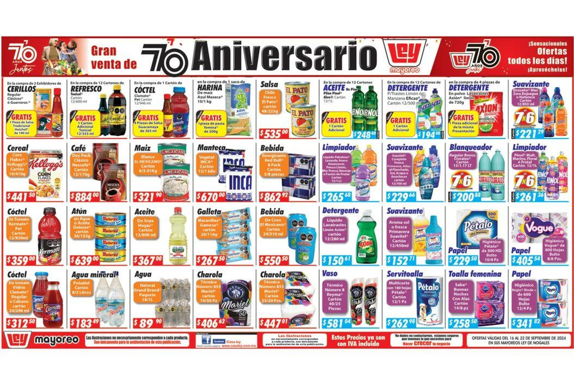 Catálogo de Gran Venta de Aniversario 16 de septiembre al 22 de septiembre 2024 - Pagina 3