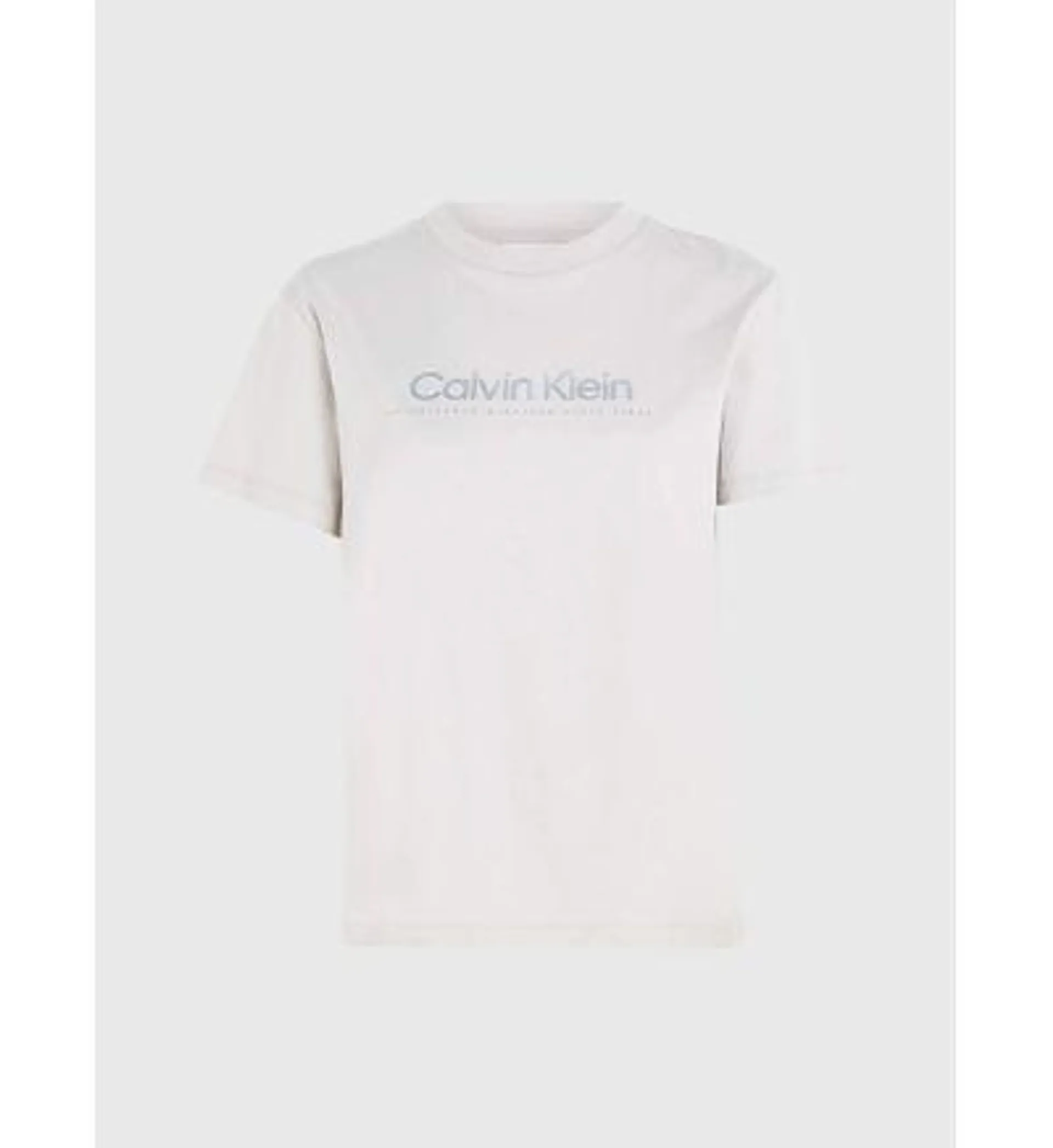 Playera Calvin Klein Logo Mujer Gris