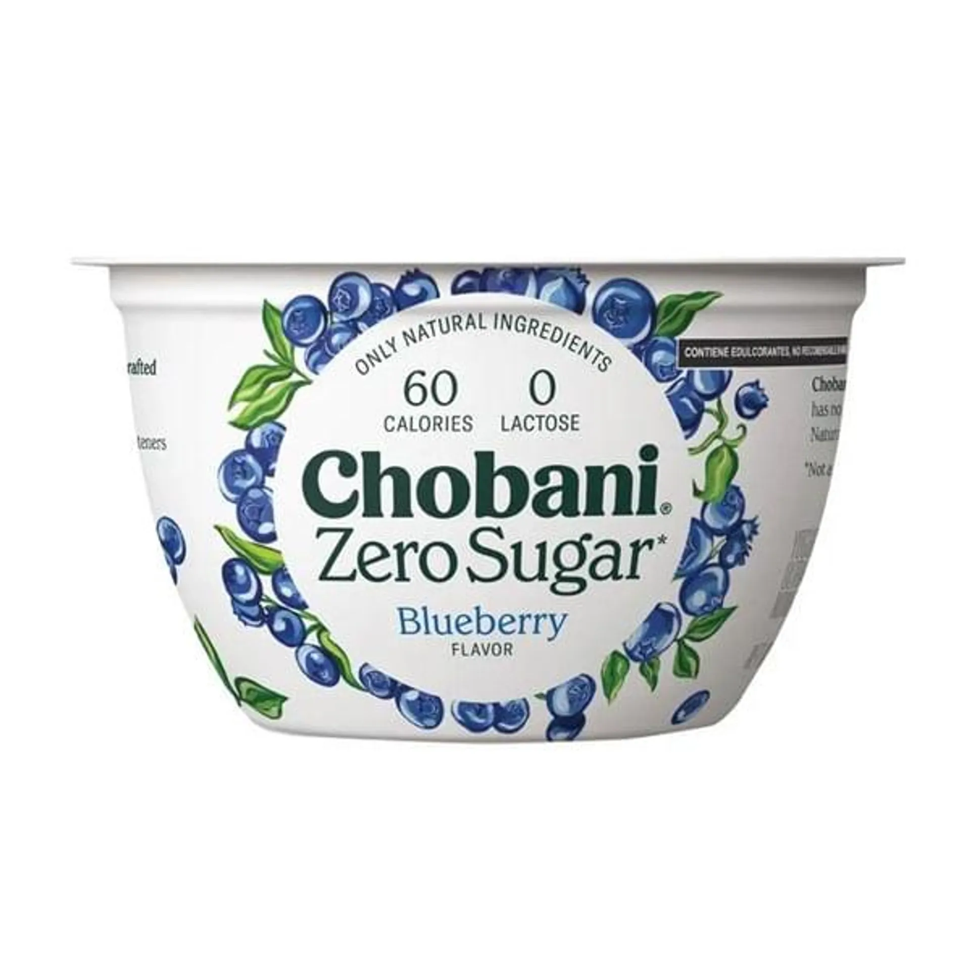 Yogurt Chobani zero azúcar mora azul 150 g