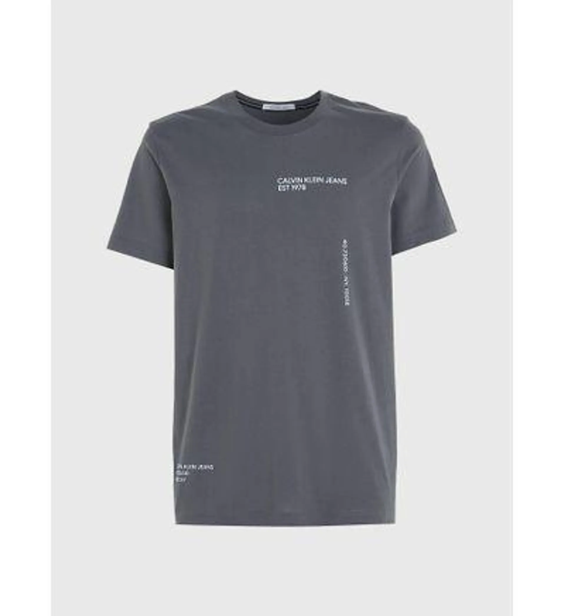 Playera Calvin Klein Multi Logo Hombre Gris