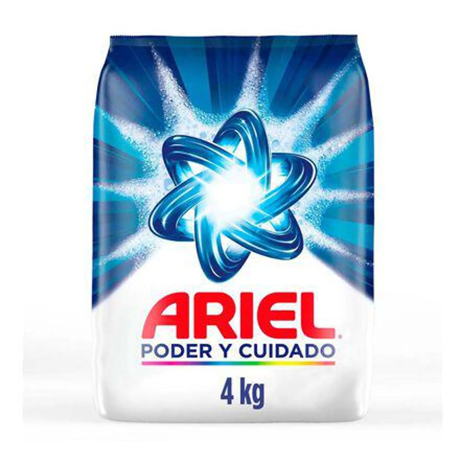 Ariel Poder y Cuidado Detergente en Polvo 4 kg