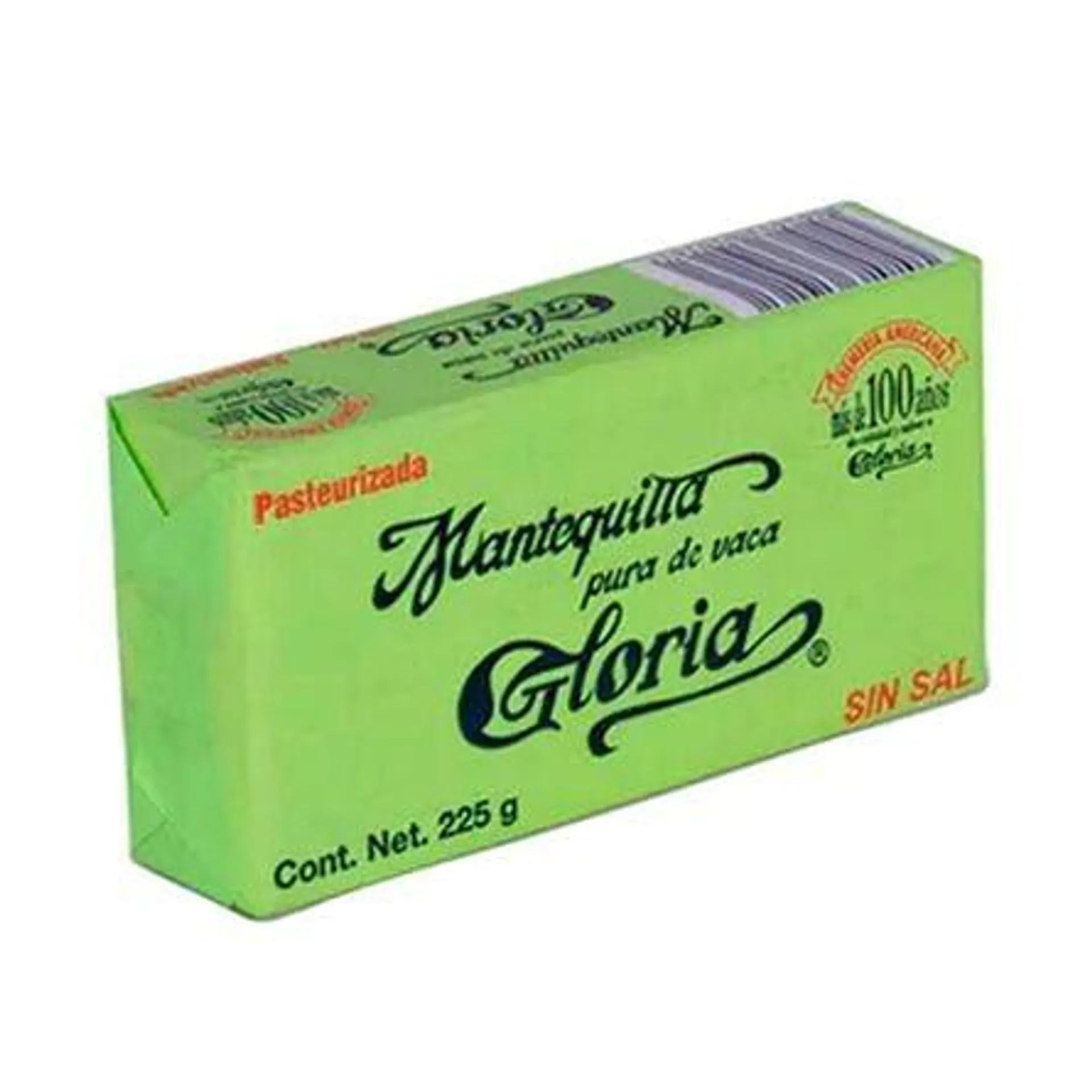 Mantequilla Sin Sal Gloria Barra de 225 gr