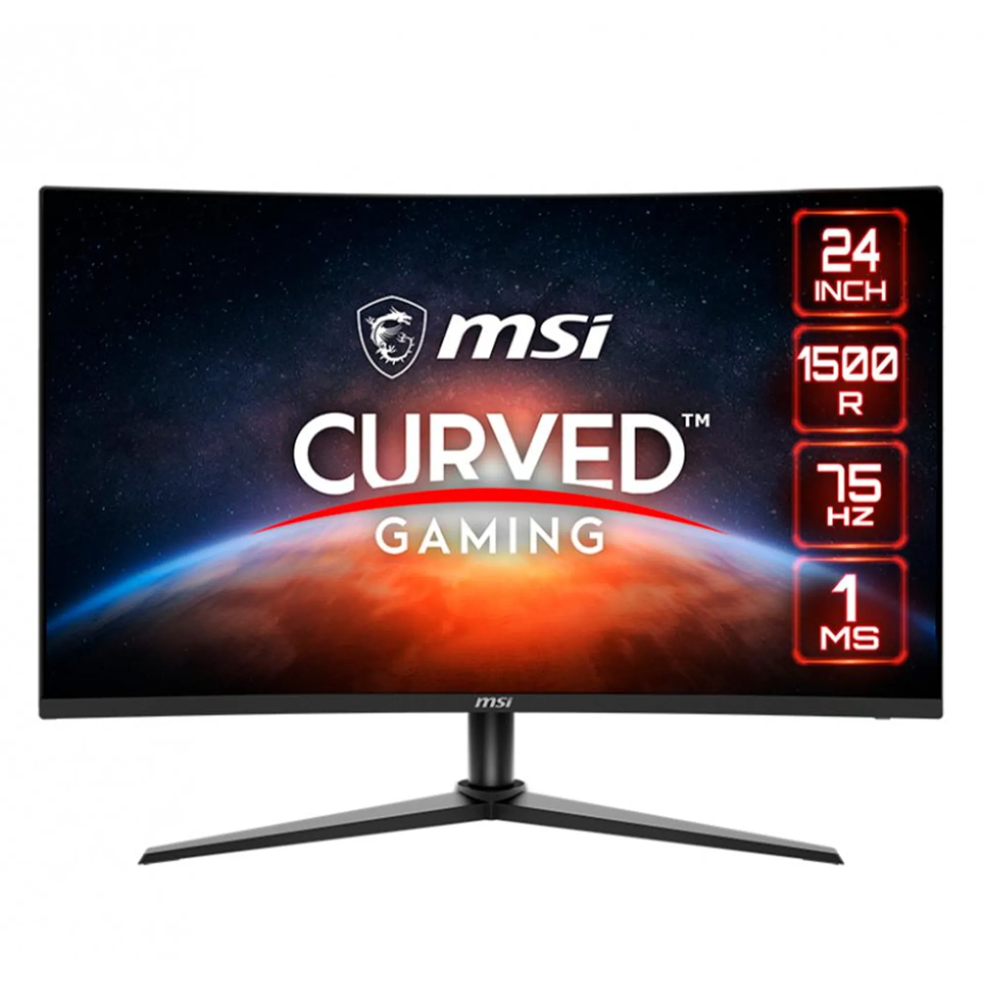 Monitor Gamer Curvo MSI G243CV / LED / 23.6" / Full HD / FreeSync / 75Hz / HDMI / Negro / G243CV