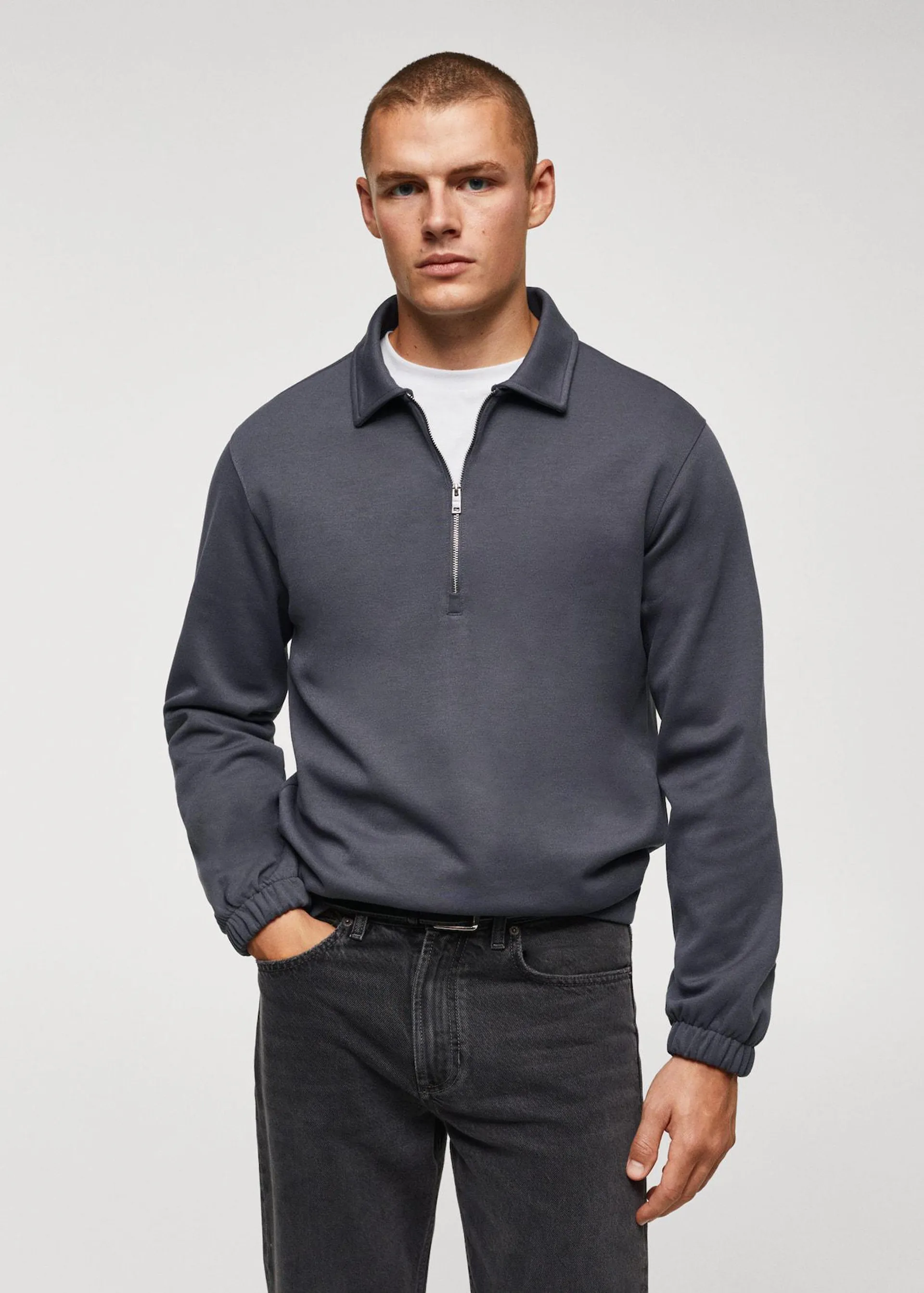 Sudadera polo algodón