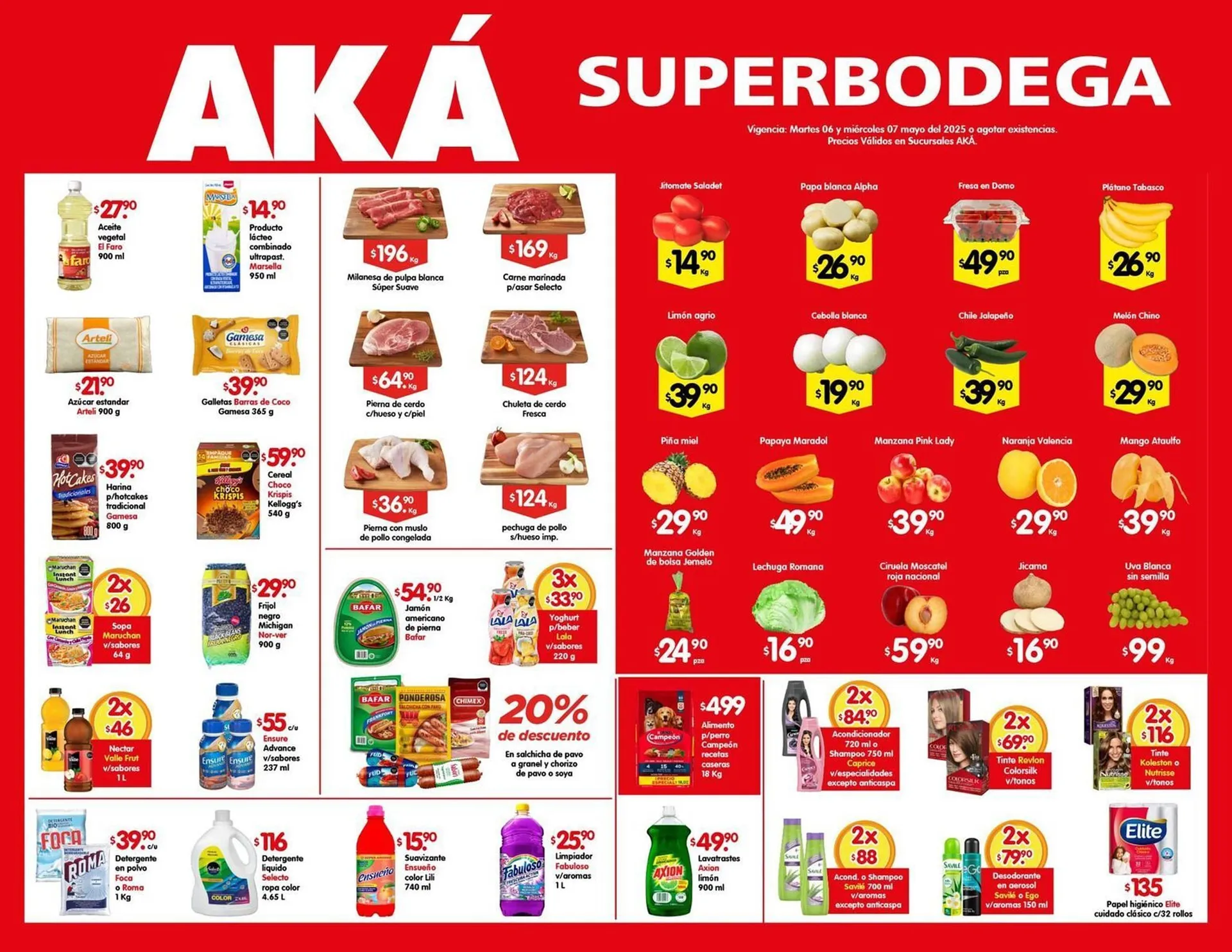 Catálogo de Catálogo AKÁ Superbodega 6 de mayo al 7 de mayo 2025 - Pagina 1