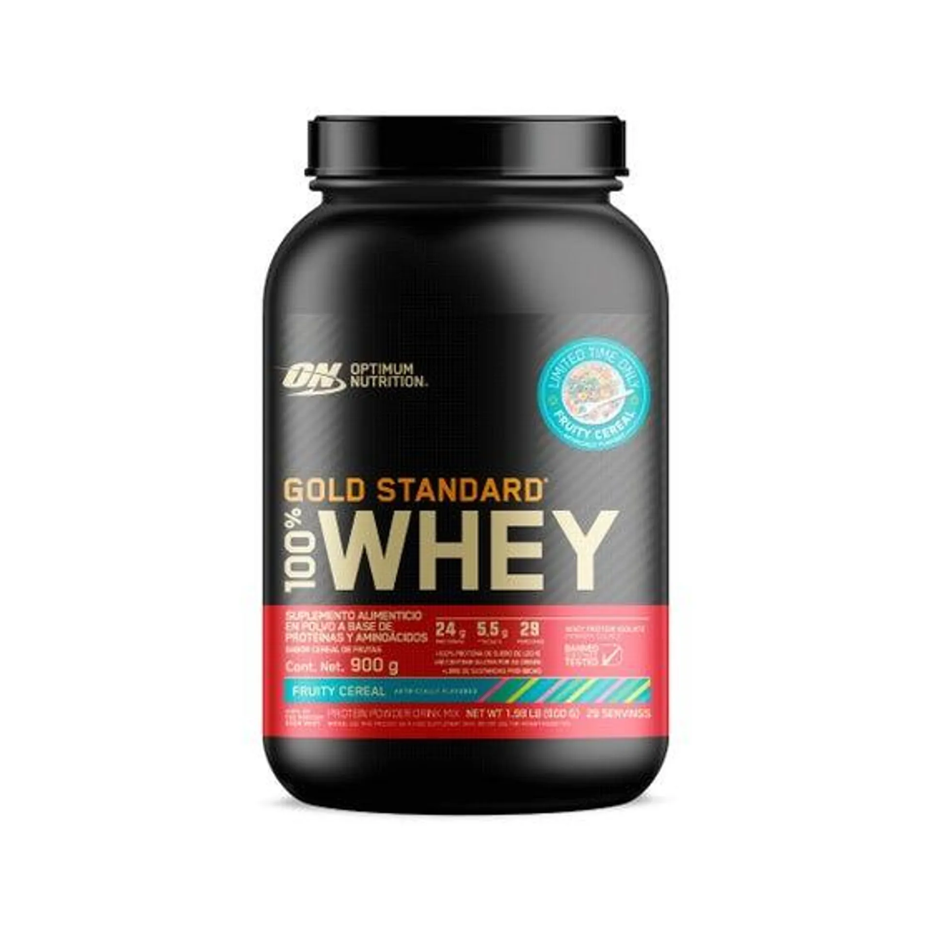 Gold Standard 100% Whey Proteína Optimum Nutrition Fruity Cereal - 1.98 lb