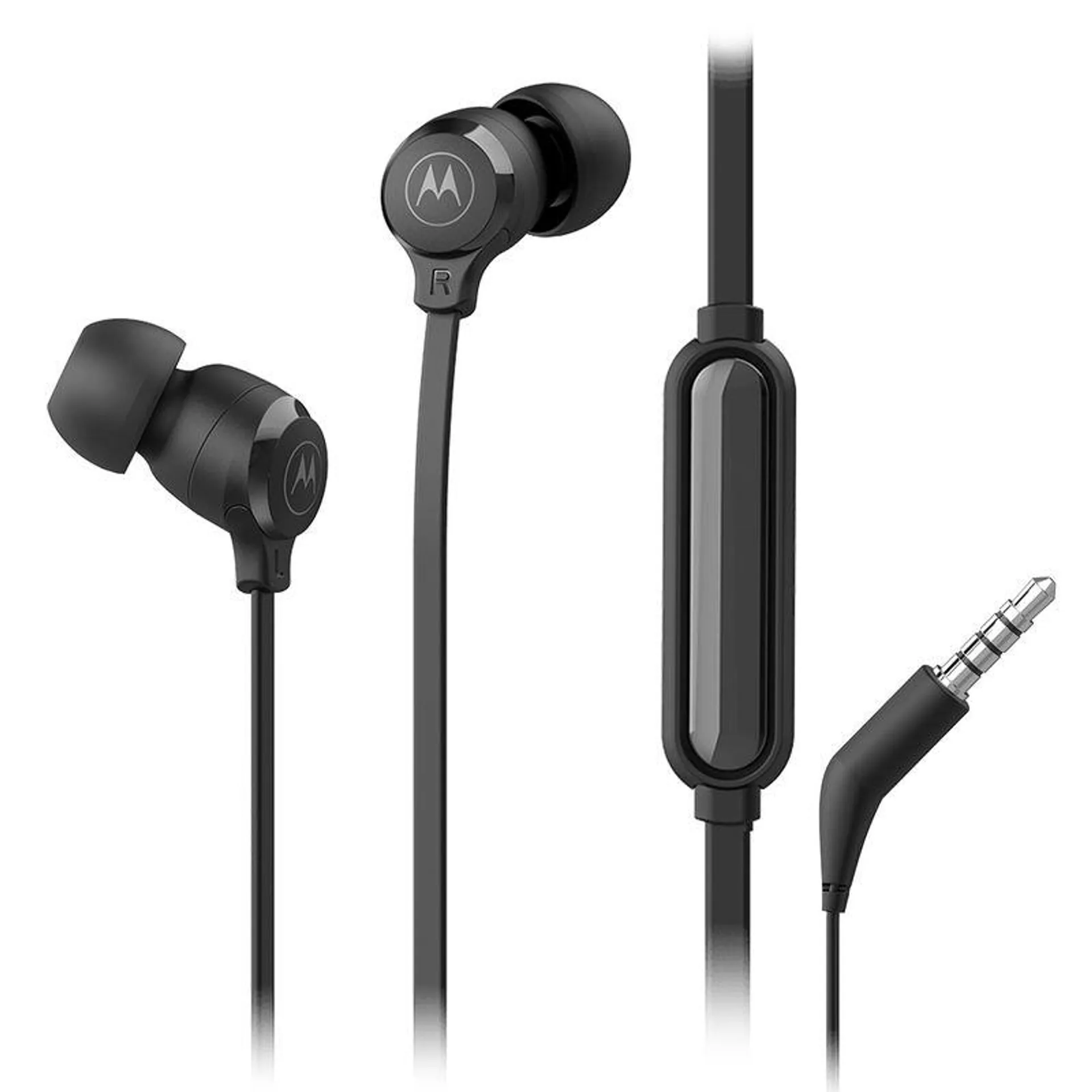 Audífonos Alámbricos Motorola Earbuds Negro