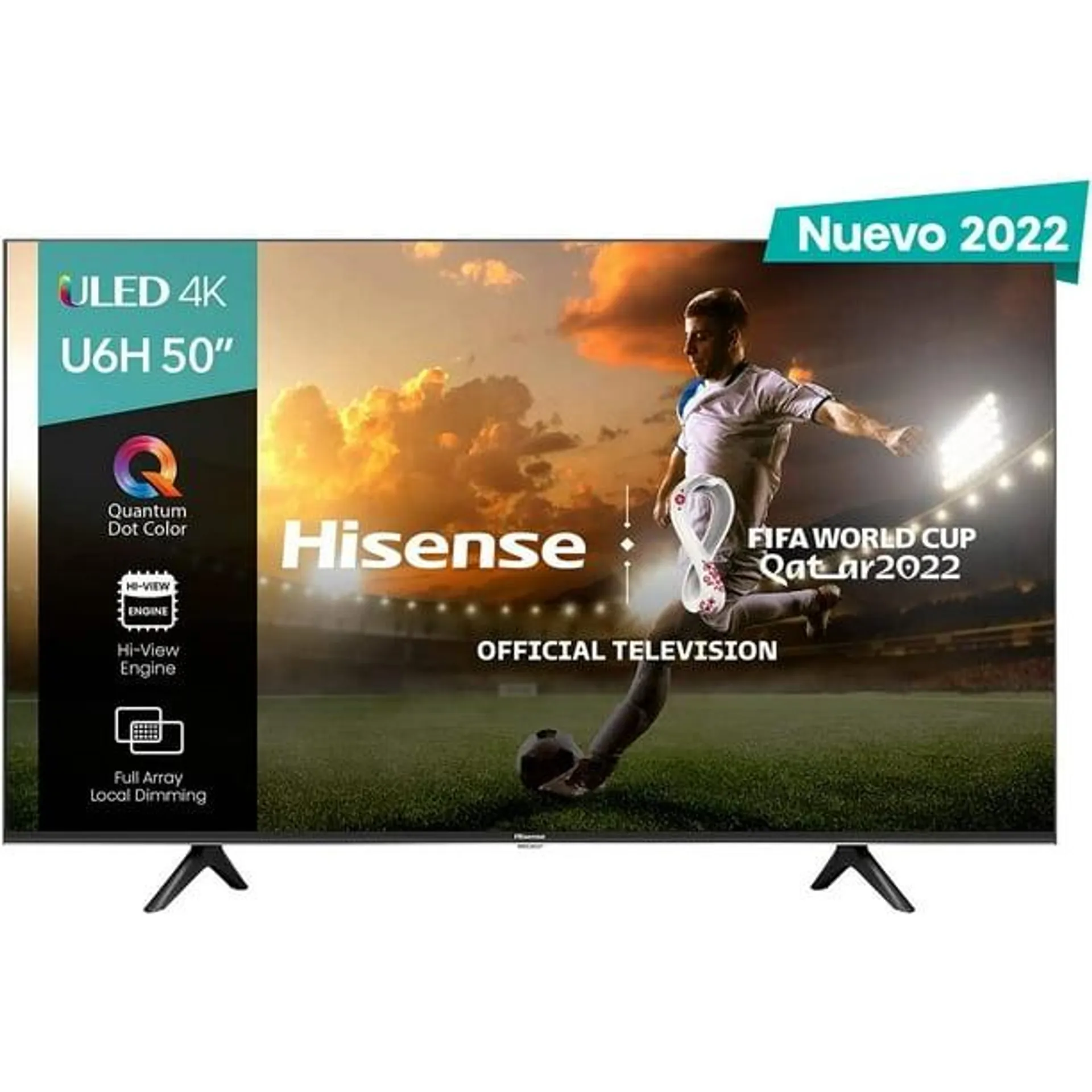 Tv 50 Pulgadas Hisense Smart TV UHD 4K 50U6H Google TV ULED