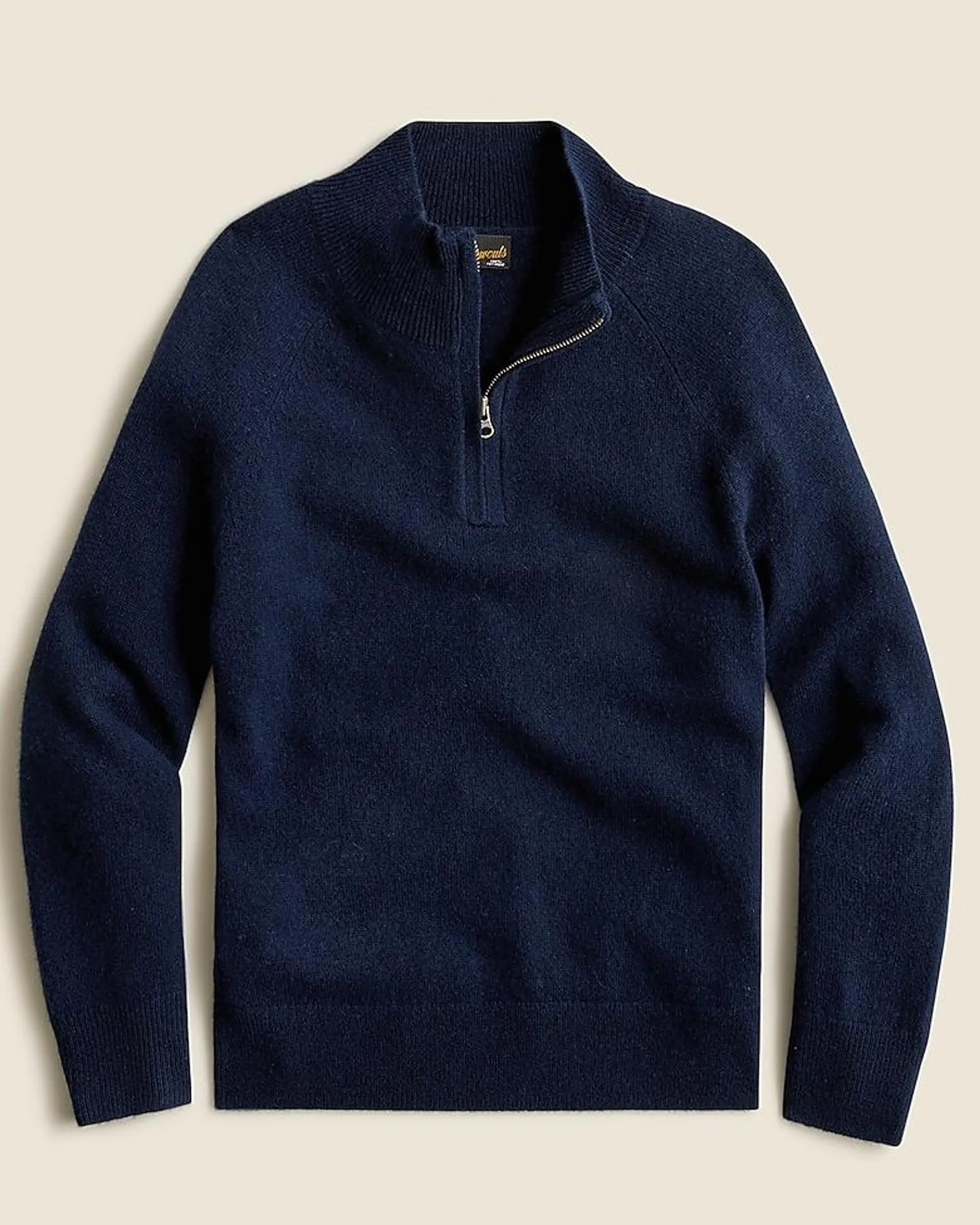 Kids' cashmere half-zip sweater