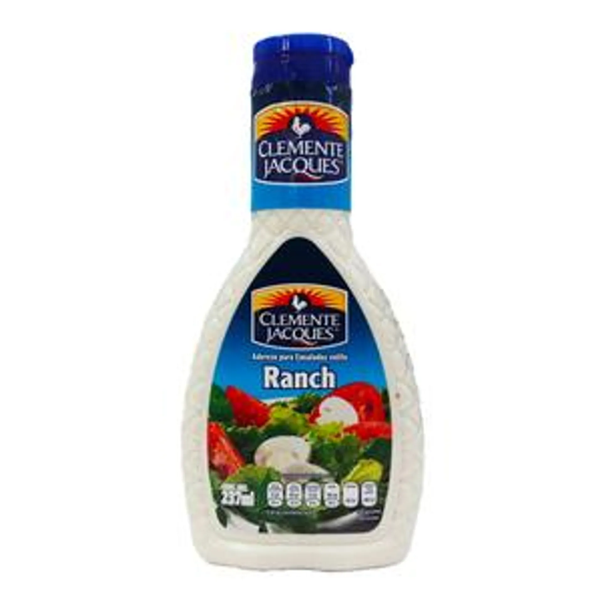 ADEREZO PARA ENSALADA RANCH CLEMENTE JACQUES BOTELLA 237 ML.