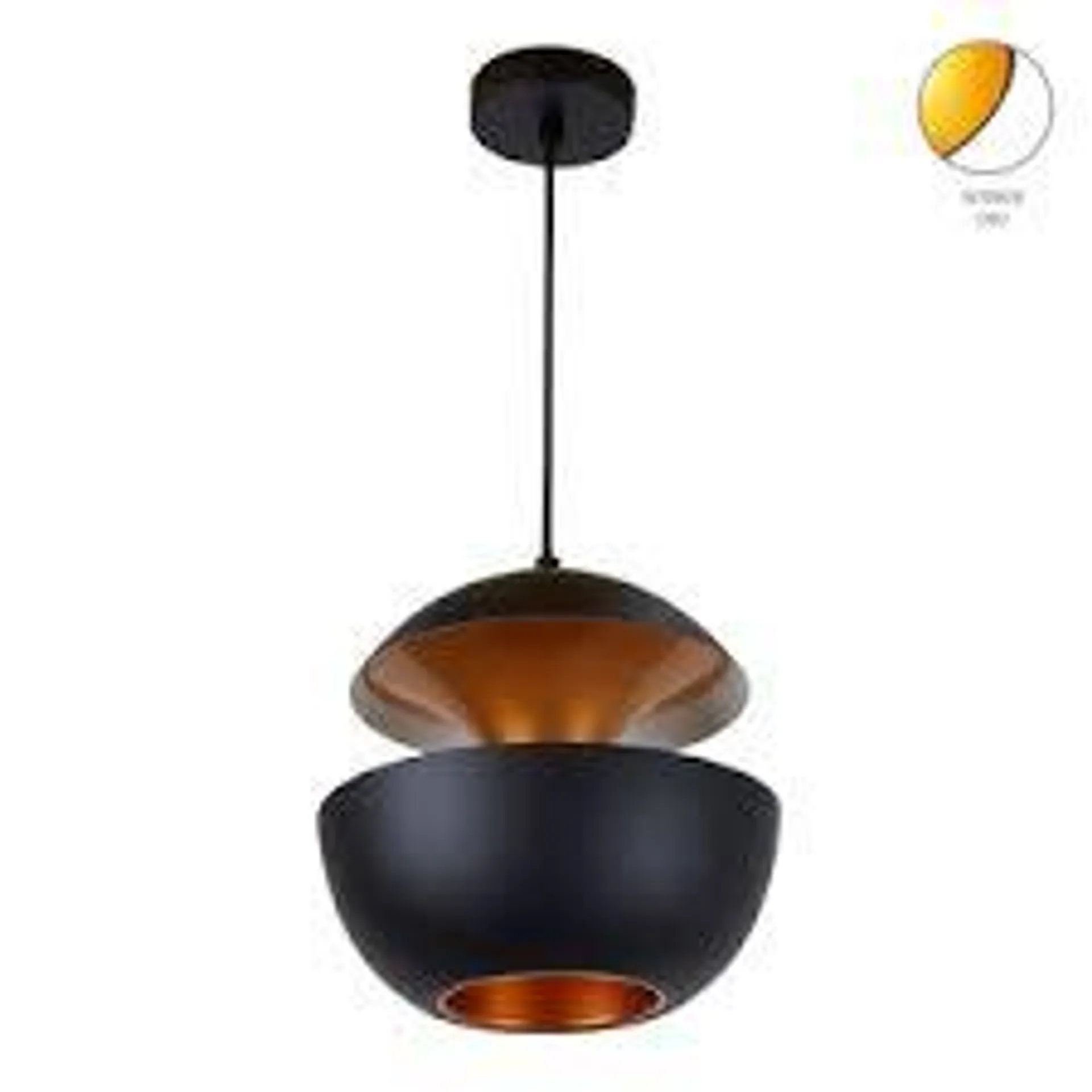 Lampara De Interior Para Suspender De Color Negro De 8.5W Marca TECNOLITE 20CTL1942MVN
