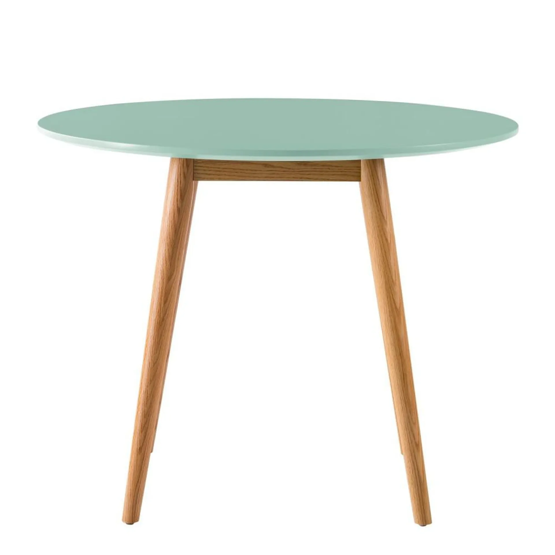 Splendid - Mesa de comedor circular estilo minimalista en color verde agua