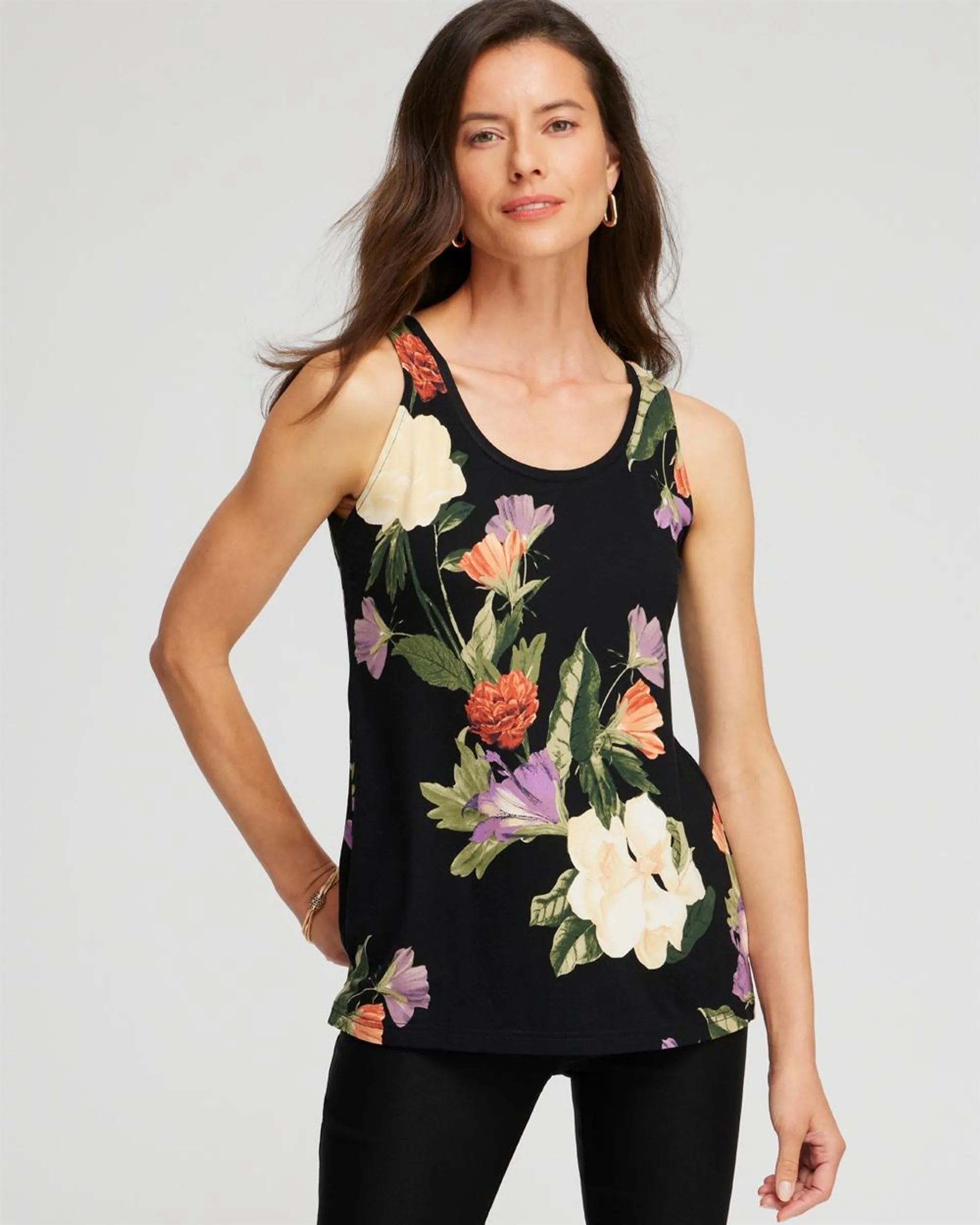 Touch of Cool™ Floral Polished Tank