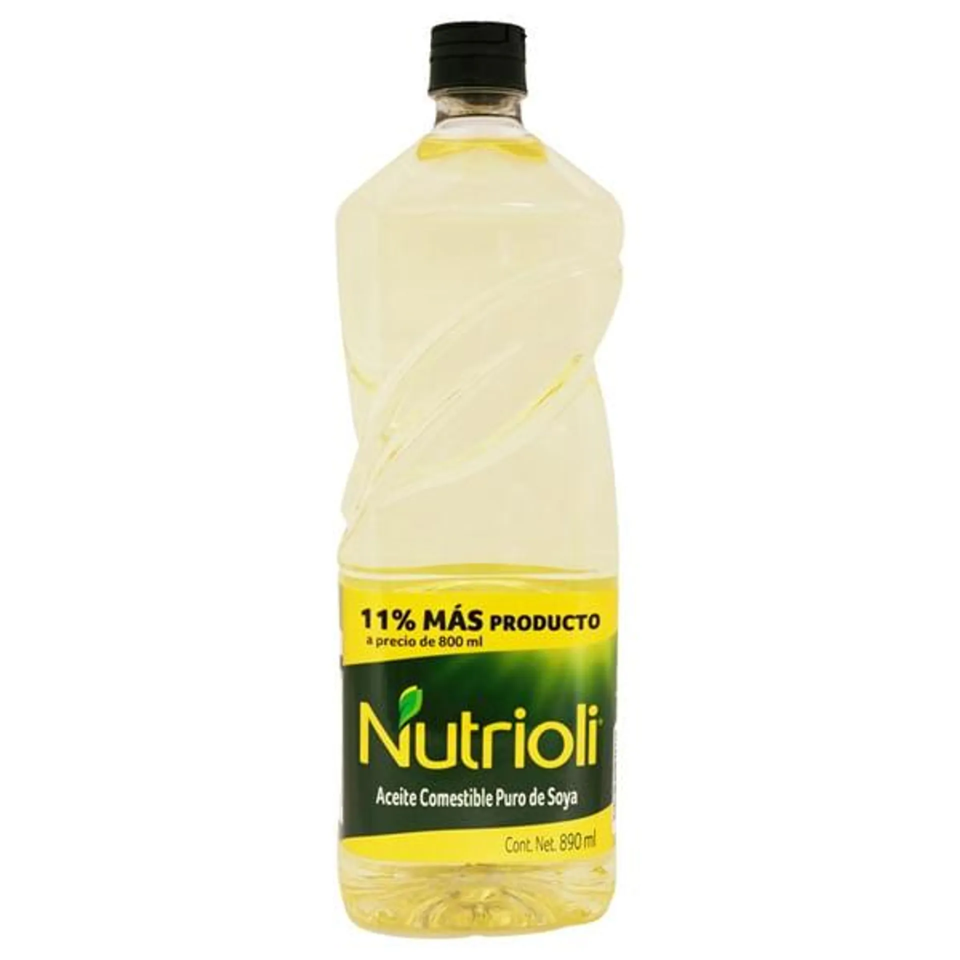 Aceite comestible Nutrioli puro de soya 890 ml