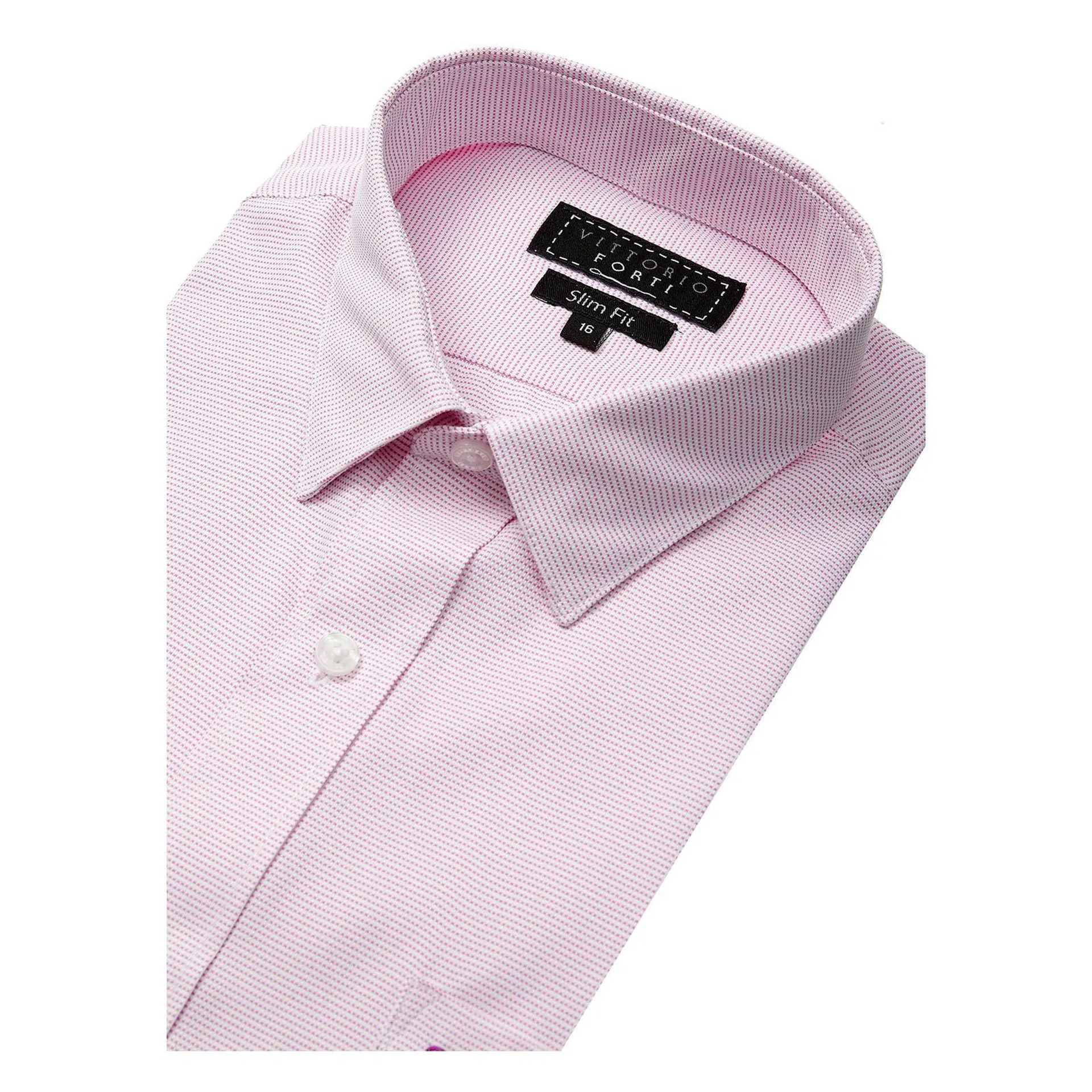 Camisa formal para hombre slim fit color rosa