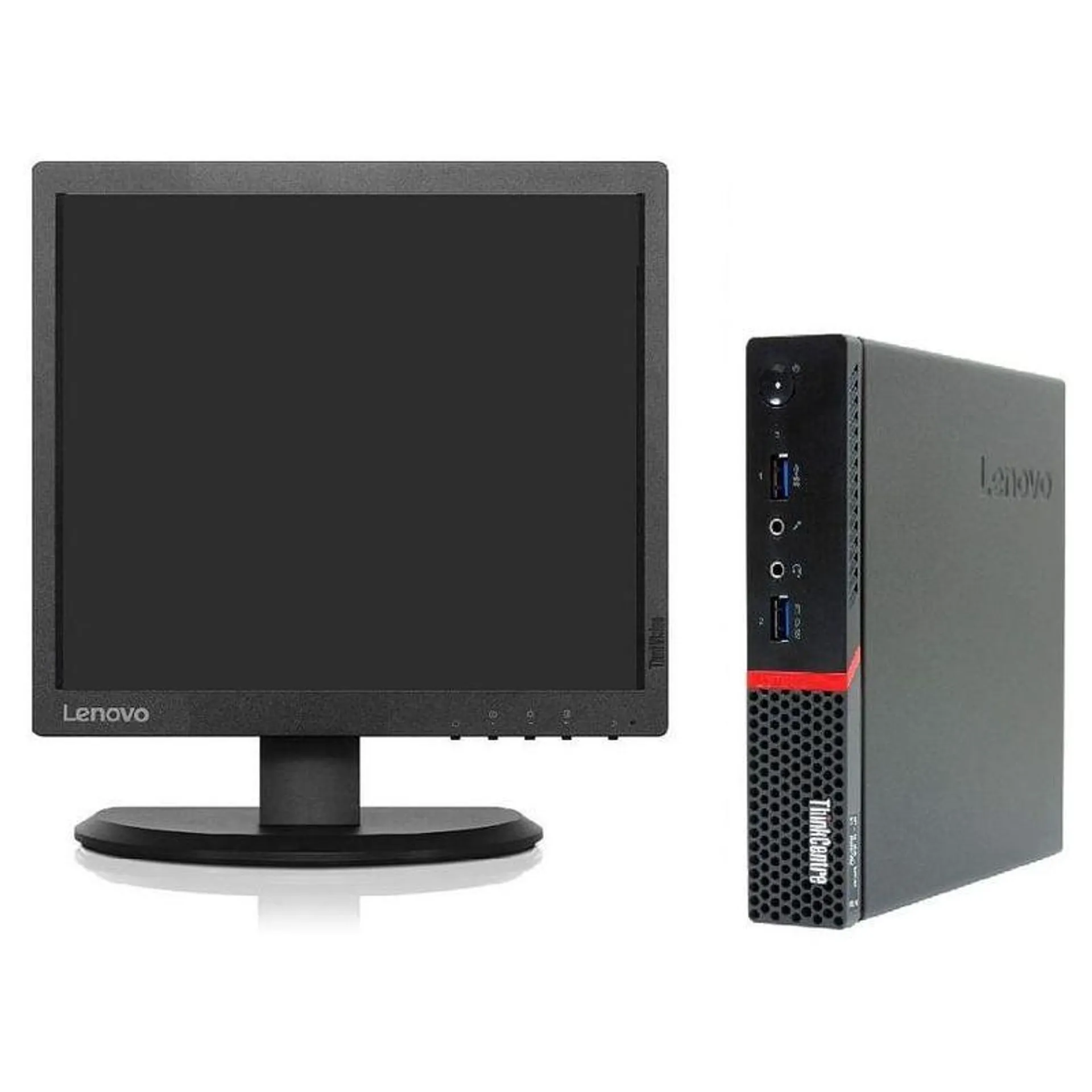 PC Lenovo TINYM900 i5 4GB 240GB SSD Monitor19p Cuadra Reacondicionado