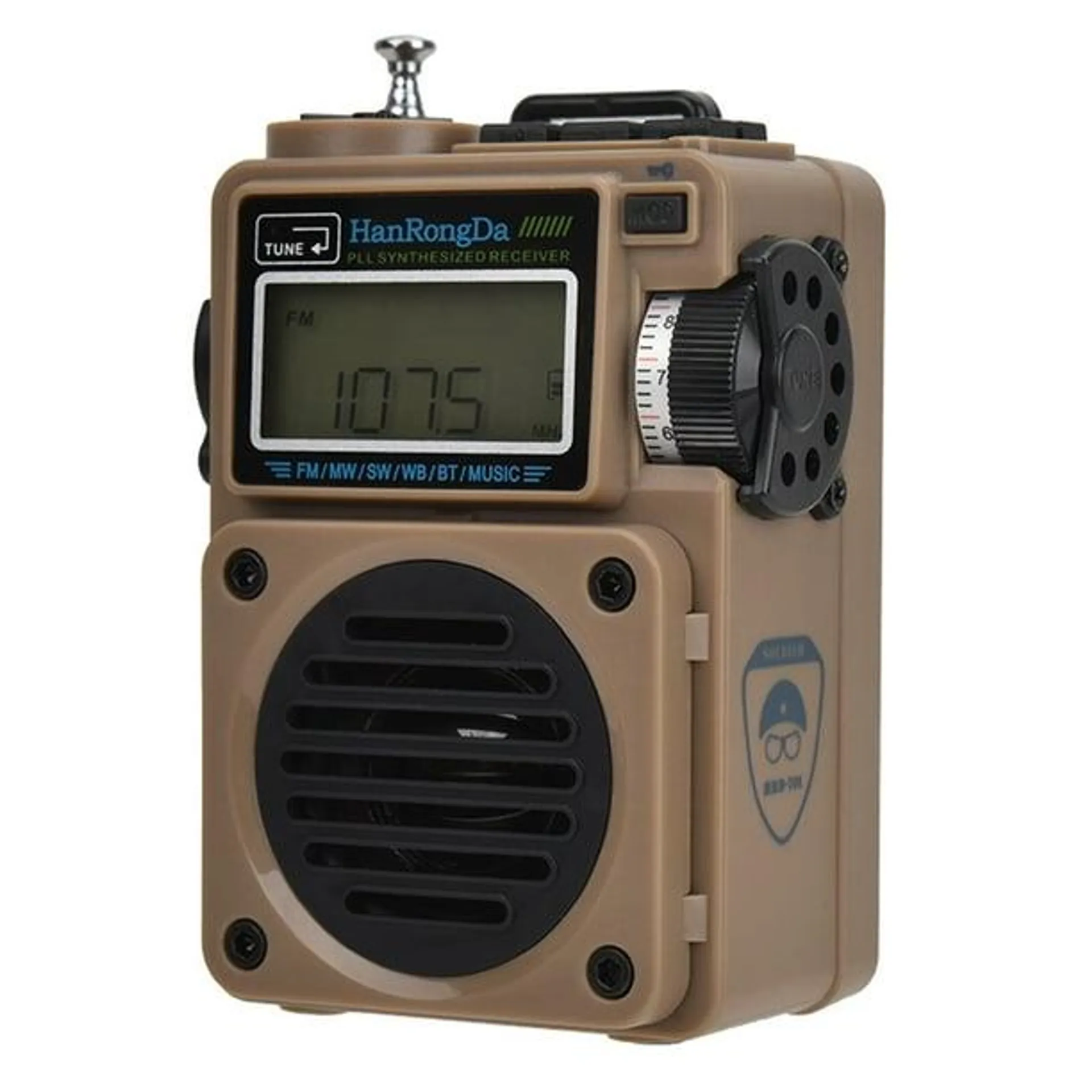 HRD-700 AM Radio FM Reproductor de música Portátil FM / SW / MW / WB Radio digital de band HanRongDa Equipo de radio
