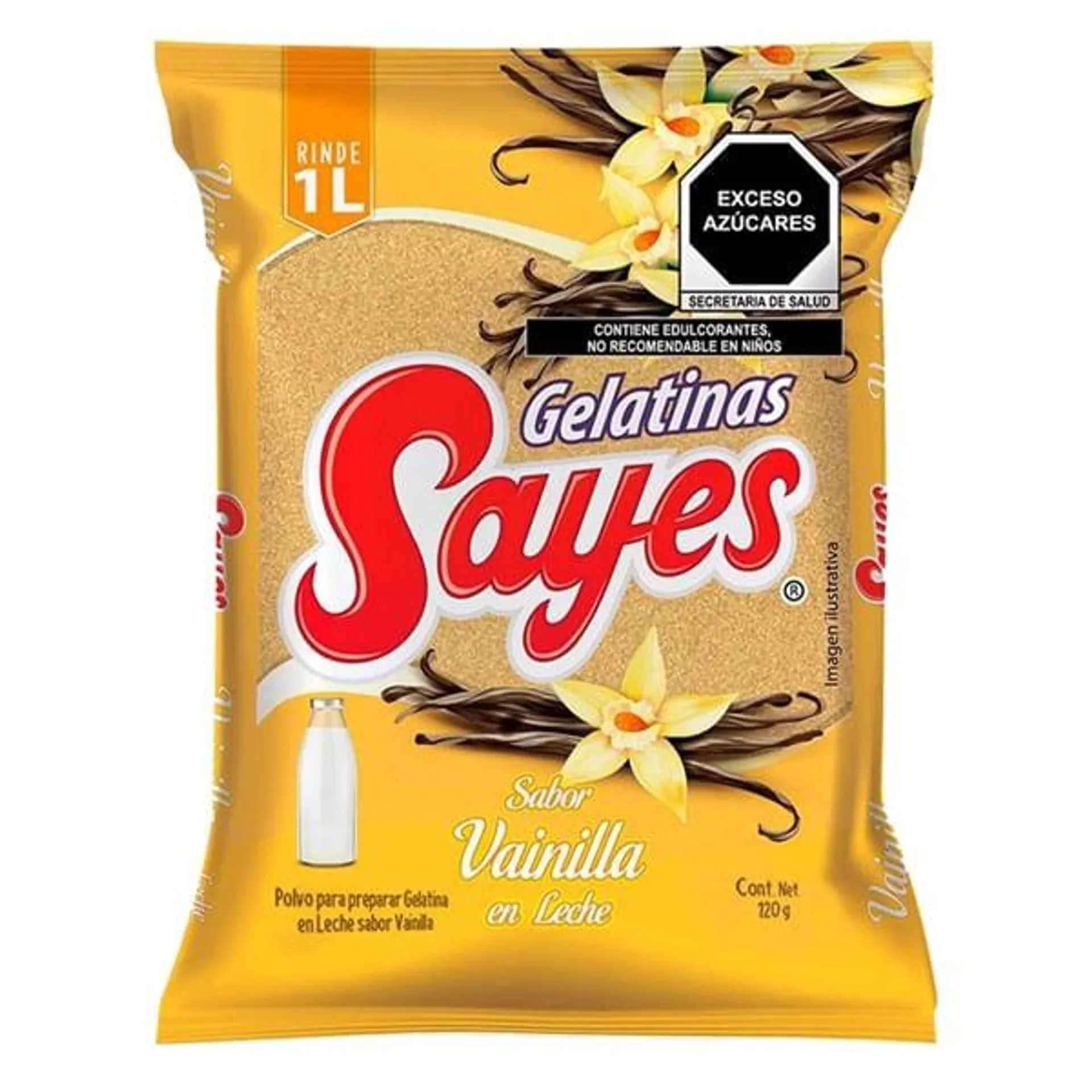 Gelatina en polvo leche Sayes vainilla 120 g