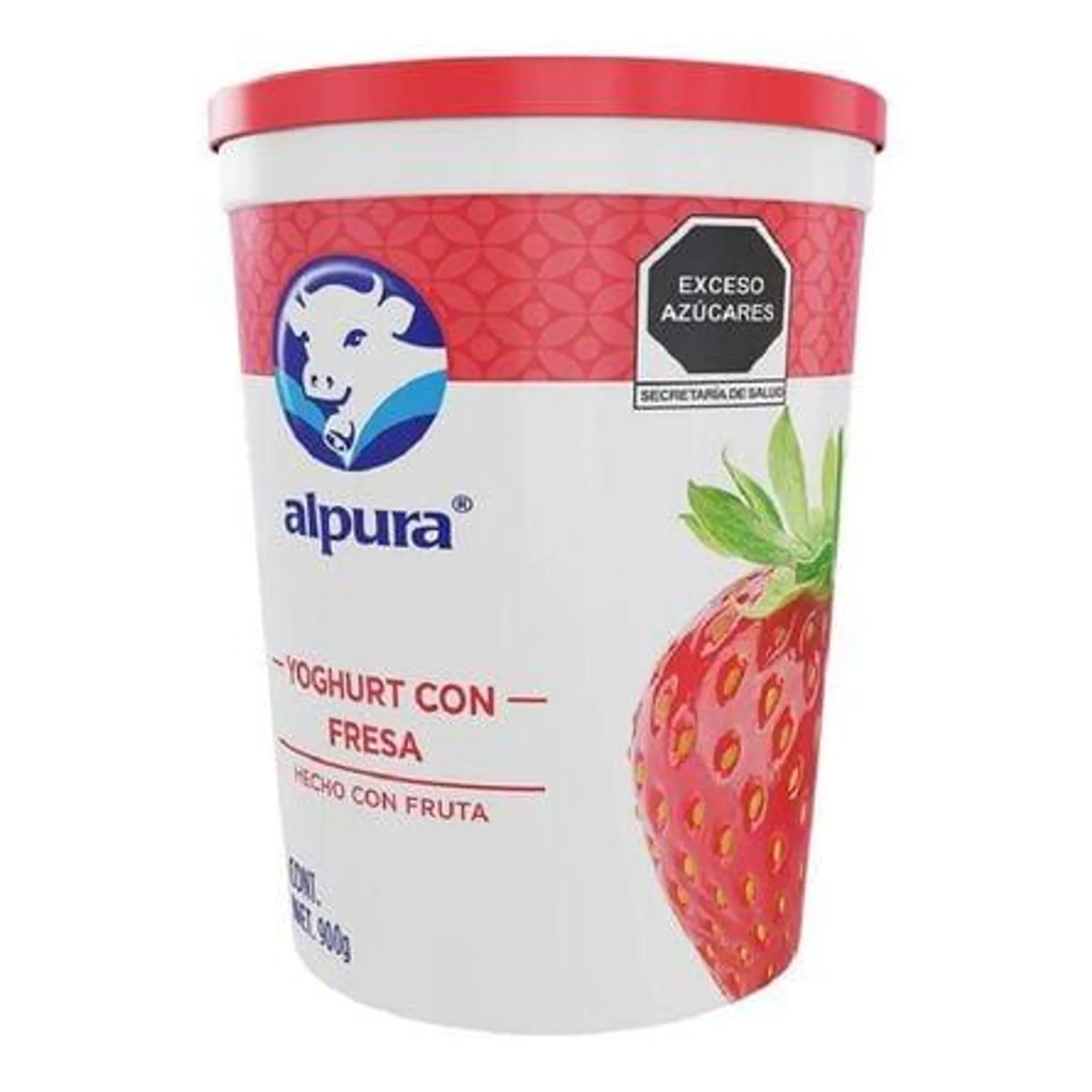 Yoghurt Alpura Batido Sabor Fresa 900 g