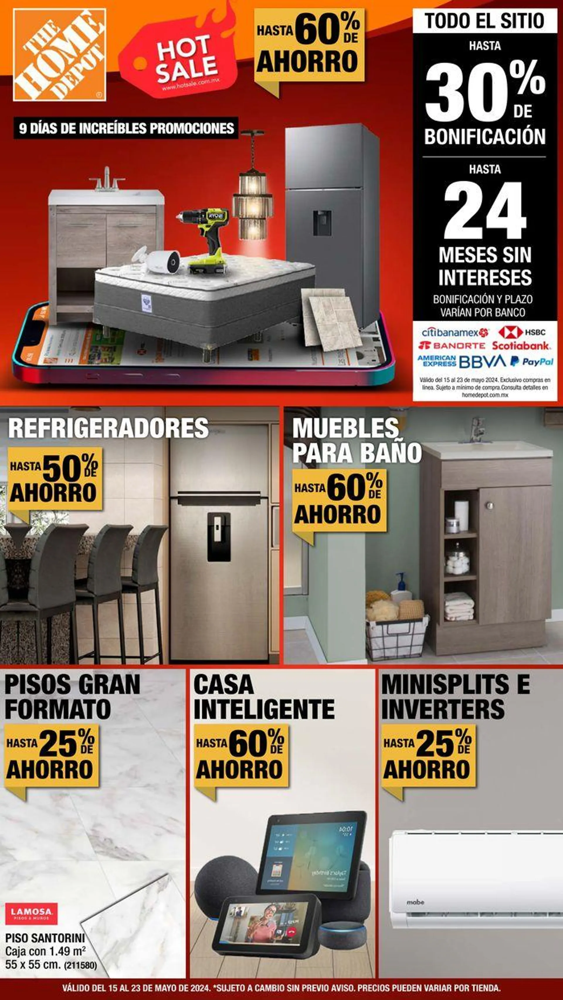 Catálogo de The Home Depot - Hot Sale  15 de mayo al 23 de mayo 2024 - Pagina 1