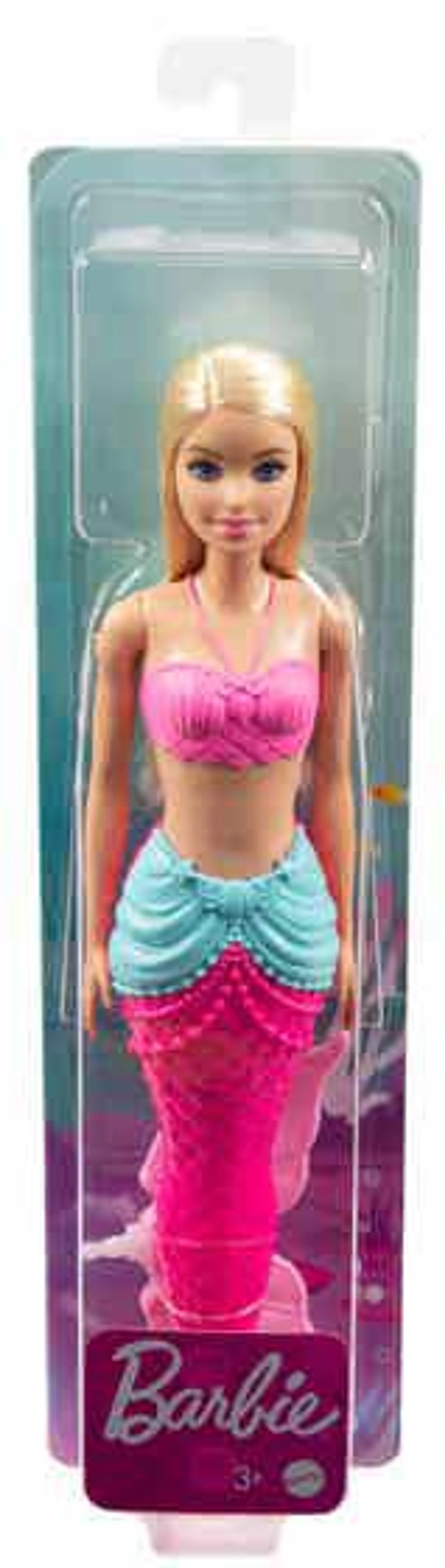 Mattel Barbie Fantasía Sirena Aleta Rosa Azul HGR04