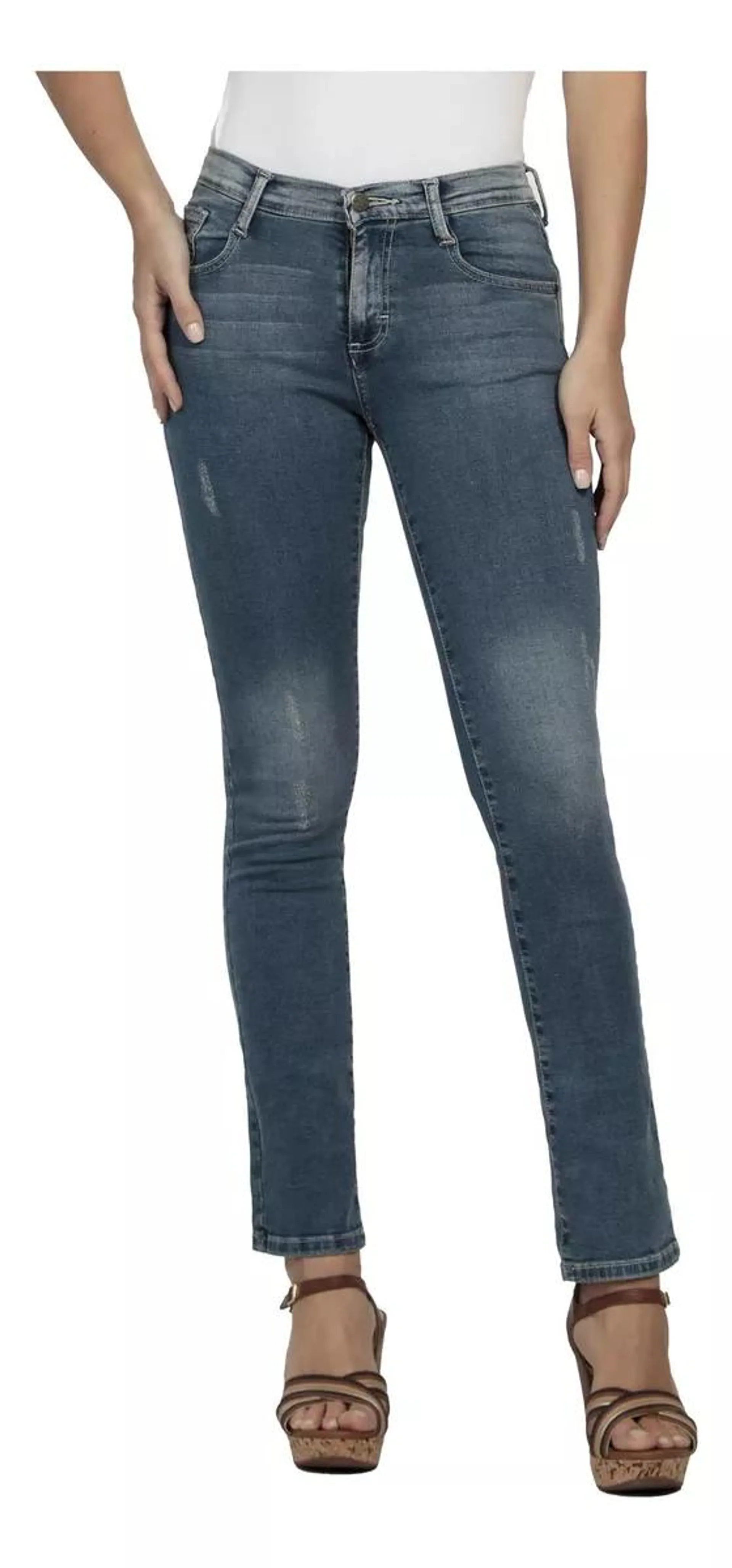 Pantalon Jeans Vaquero Slim Fit Wrangler Mujer W05