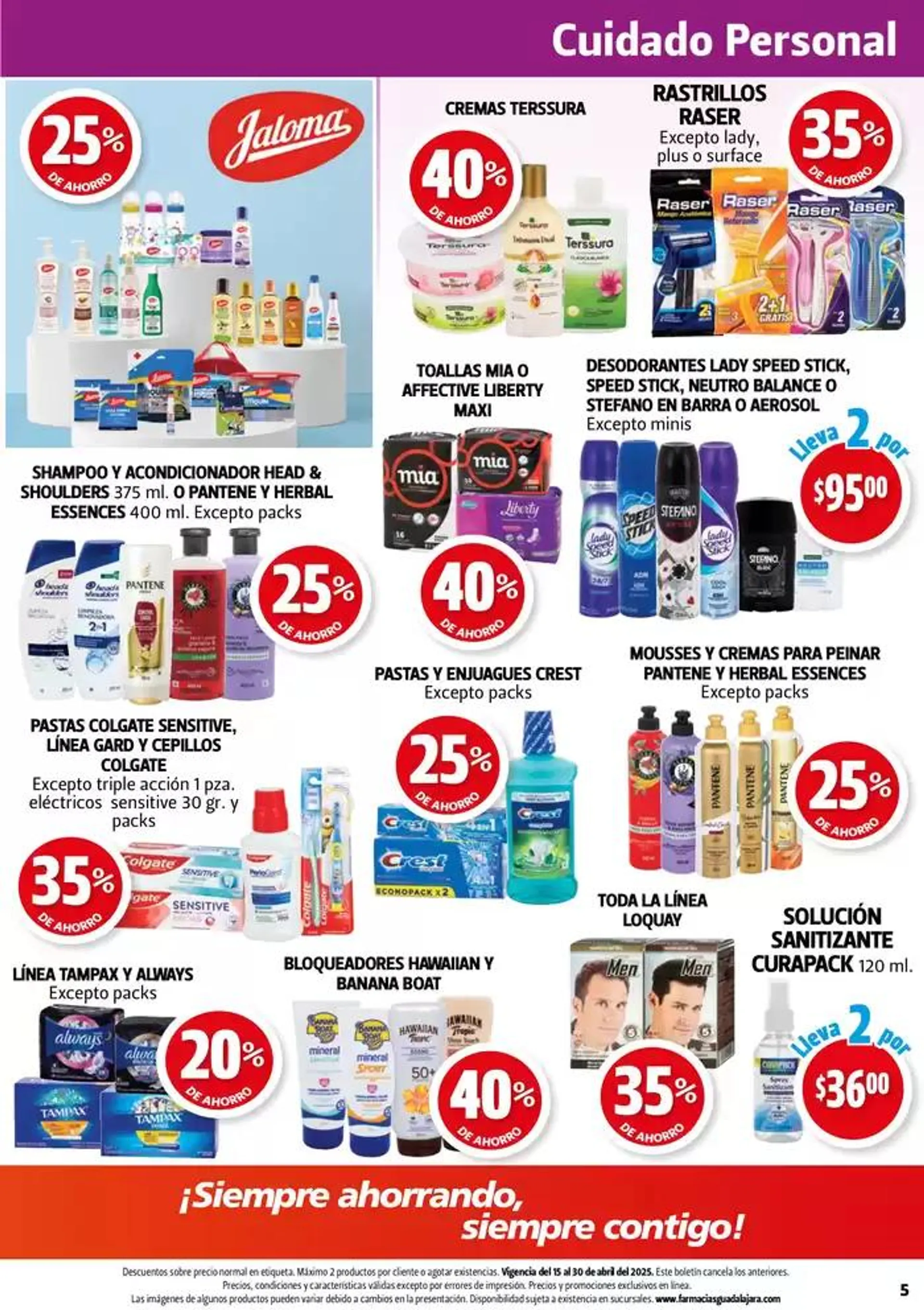 Catálogo de Boletín Farmacias Guadalajara  15 de abril al 1 de mayo 2025 - Pagina 5