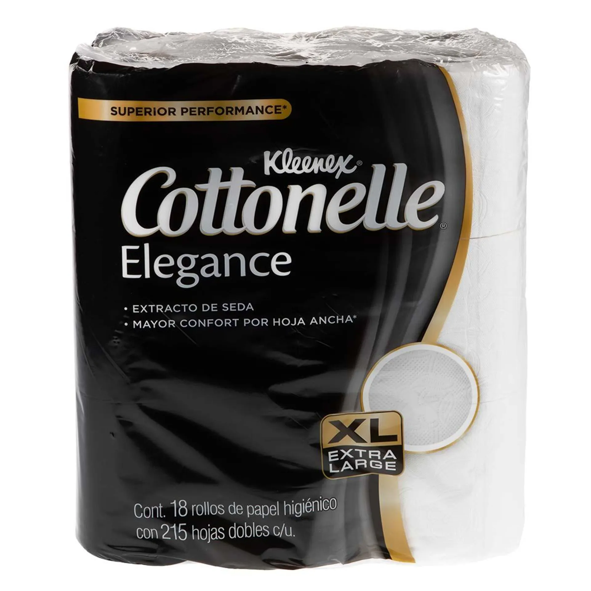 Papel Higiénico Kleenex Cottonelle Elegance 18 Rollos