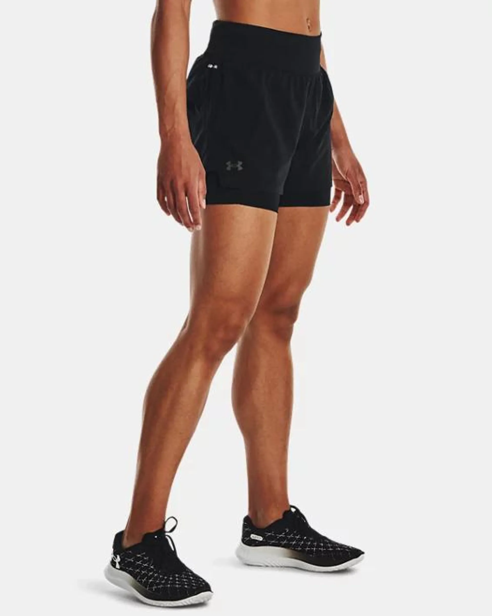 Shorts 2 en 1 UA Run Stamina para mujer