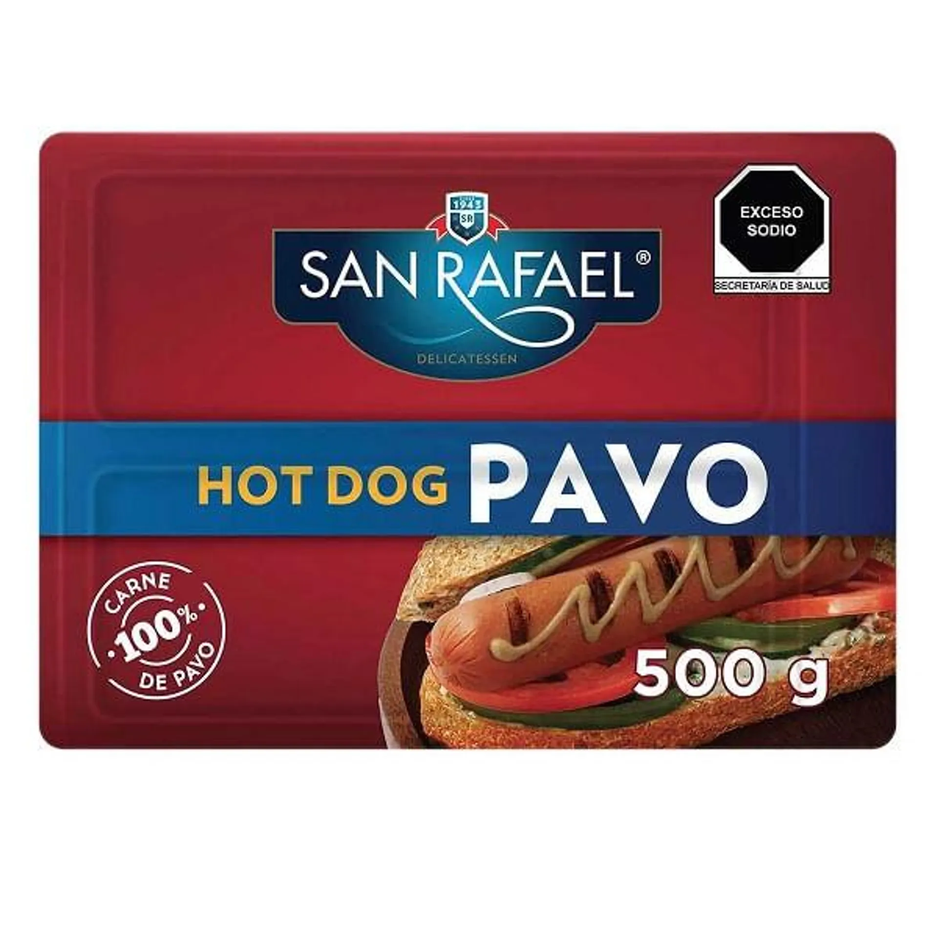 Salchicha de pavo San Rafael para hot dog 500 g