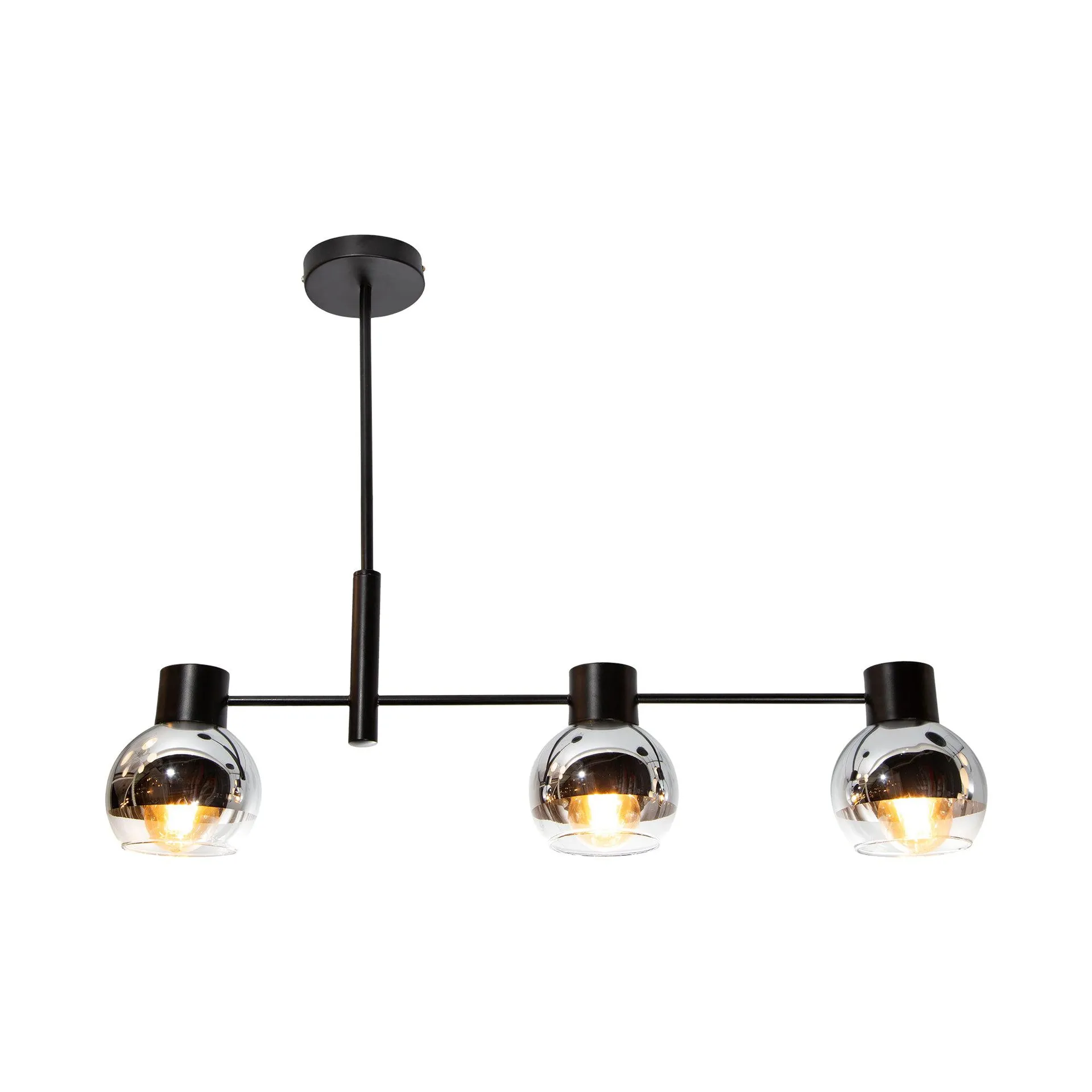 Lámpara Colgante Opulent Lights Negro E27 40w 3 Luces