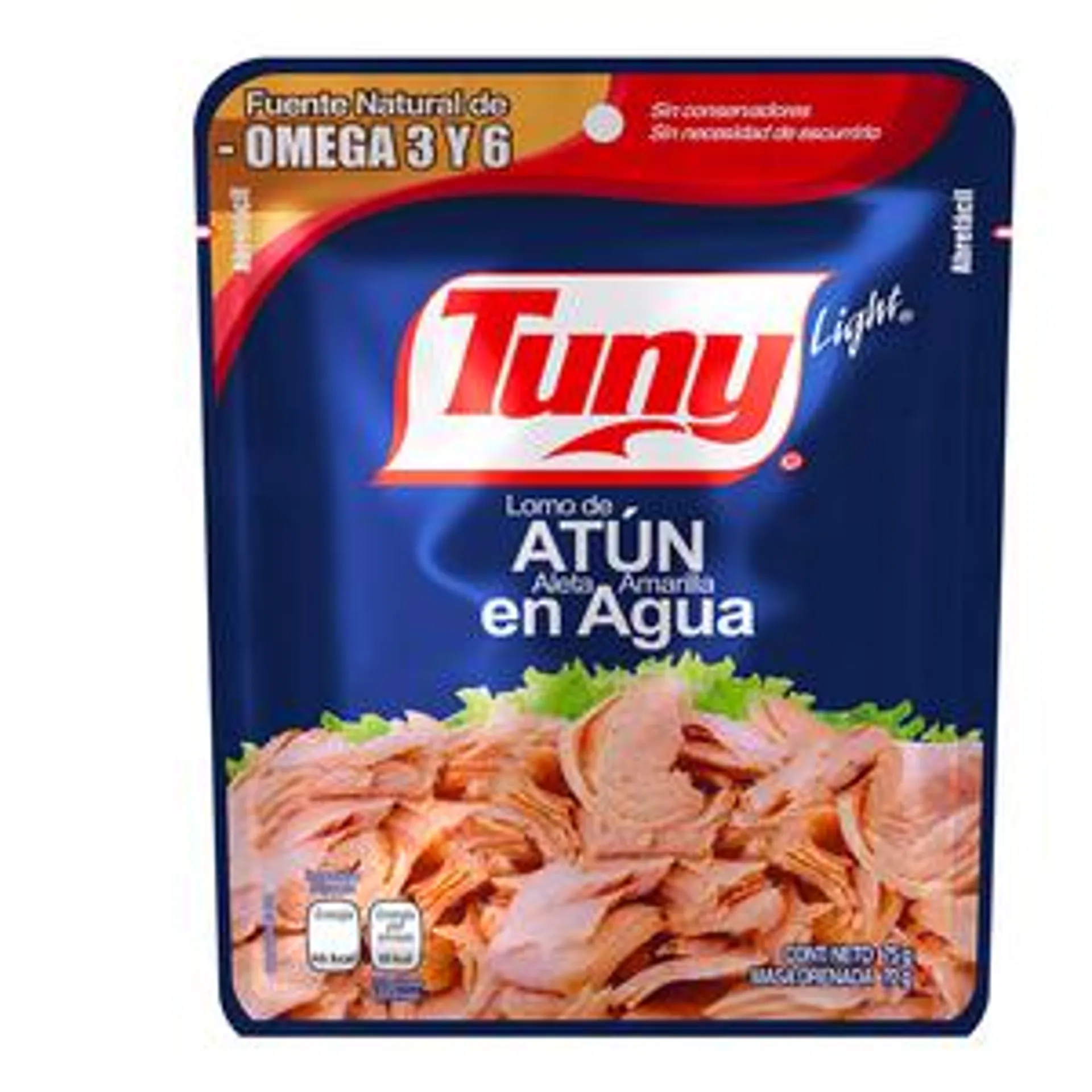 ATÚN EN AGUA TUNY POUCH 75 GR.