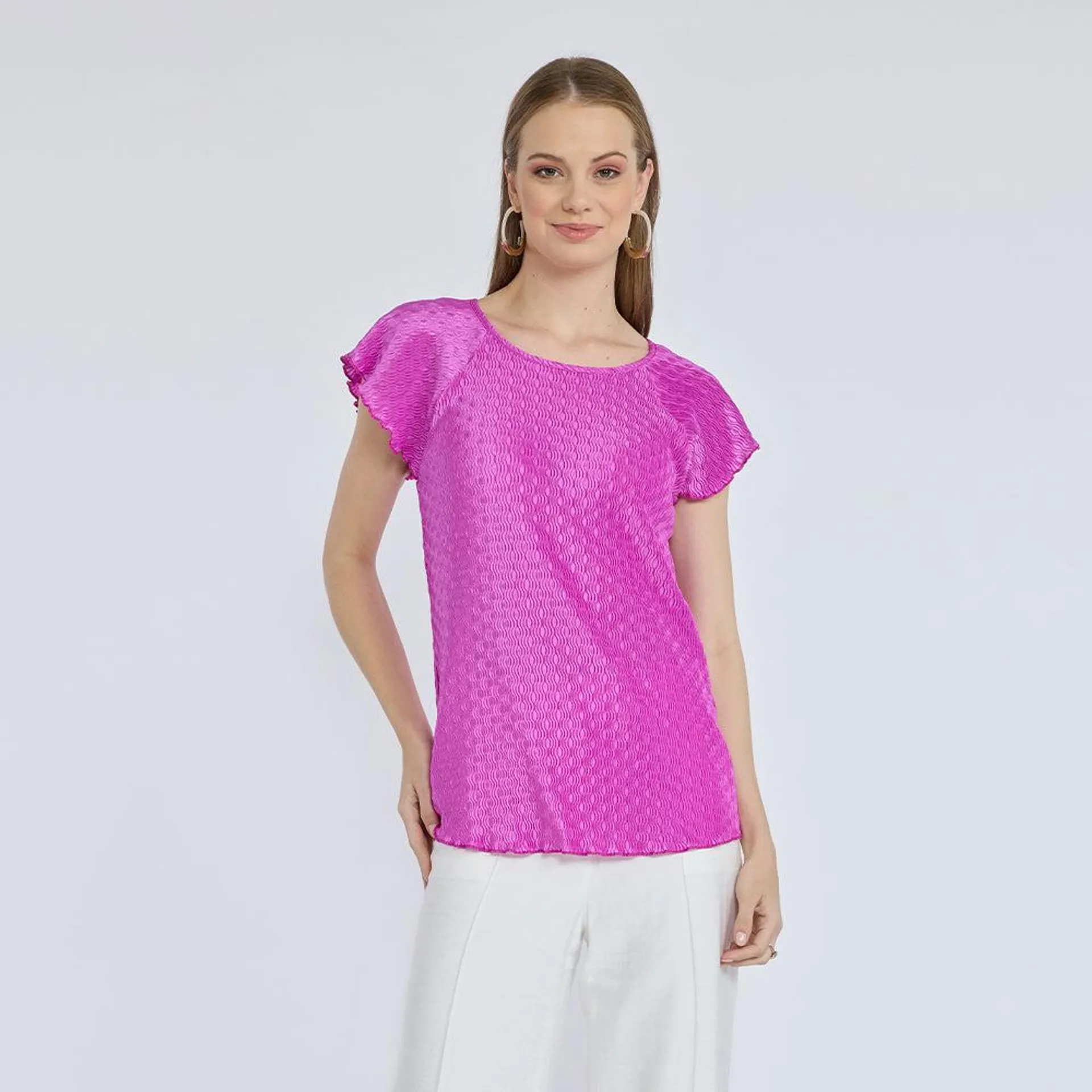 Blusa Mauve Textura