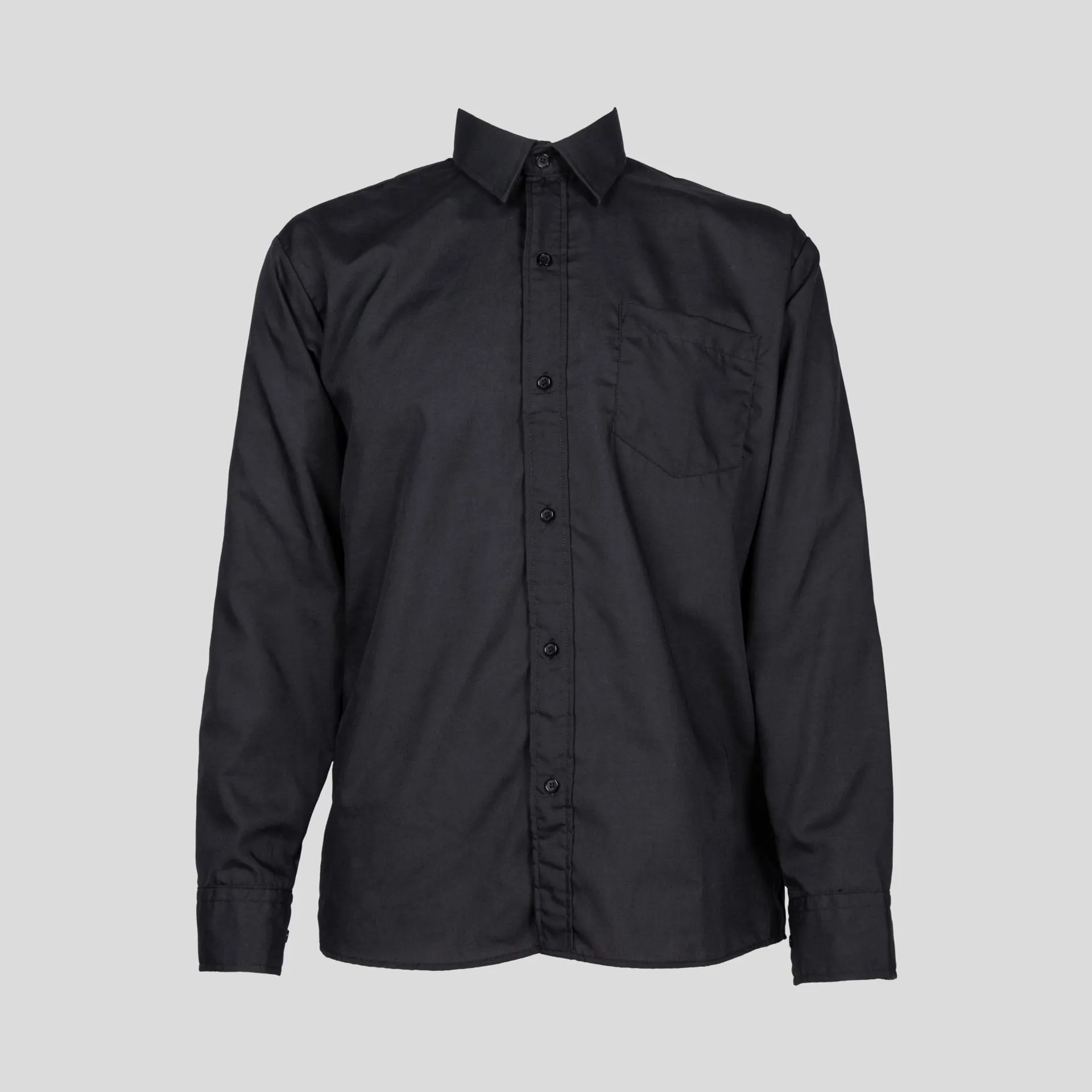 CAMISA LISA NEGRO CH PARA HOMBRE