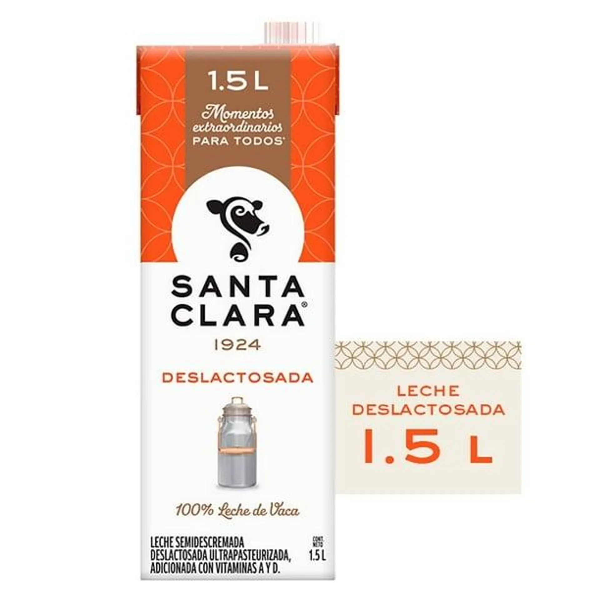 Leche Santa Clara deslactosada 1.5 l