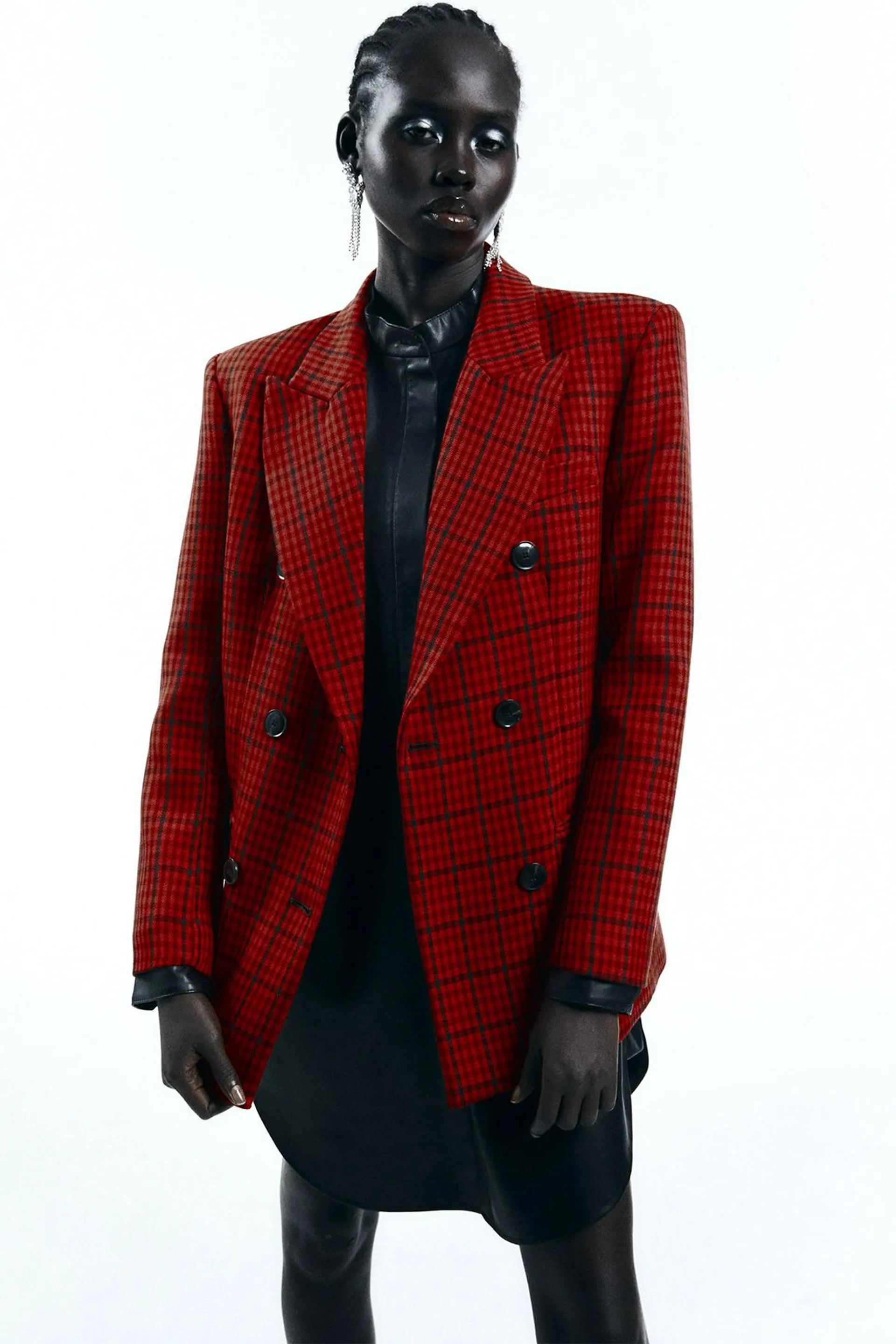 Chaqueta cuadro rojo