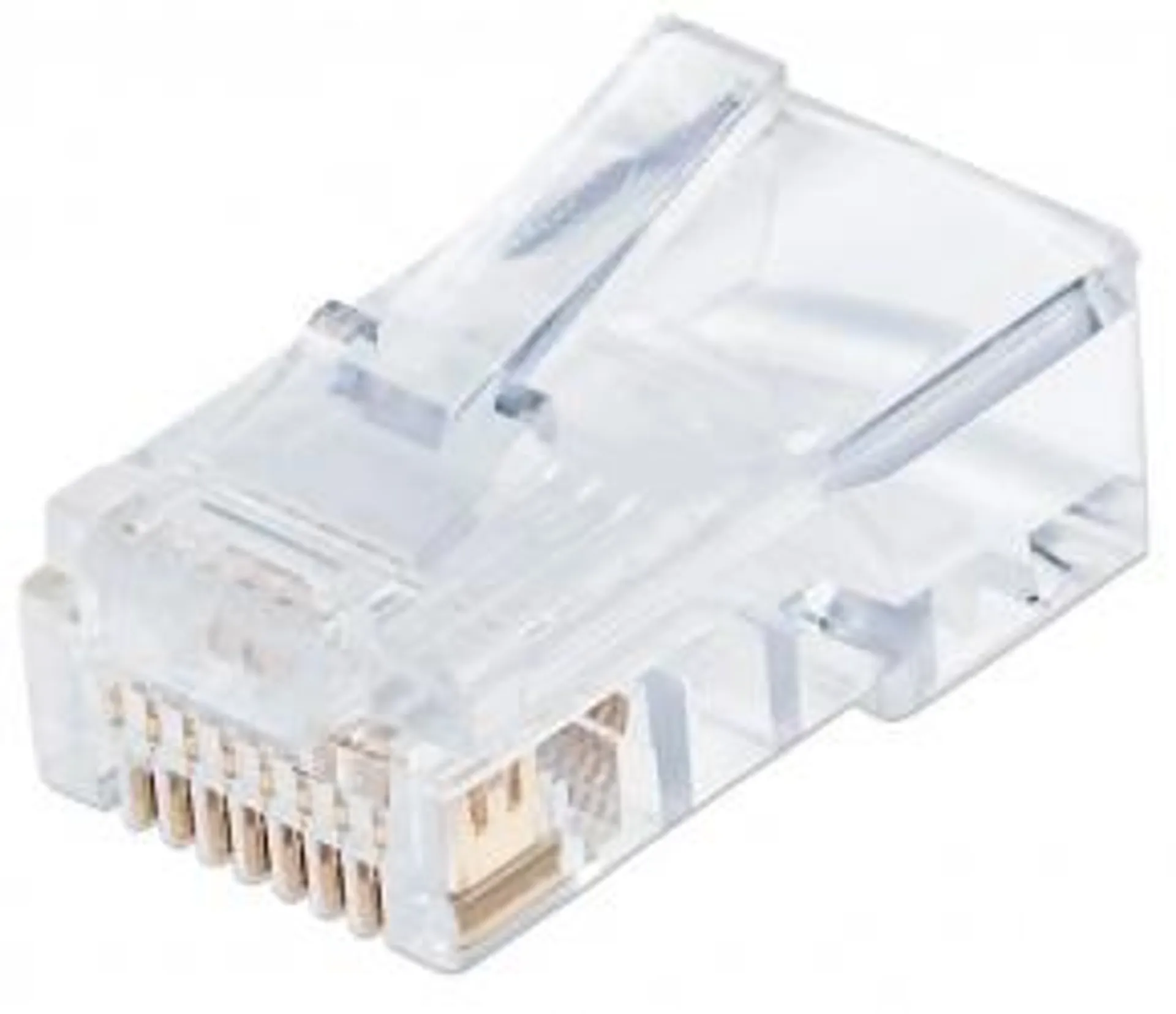 Intellinet Plug RJ-45 Cat5e UTP Sólido, Bote con 100 Piezas Transparentes