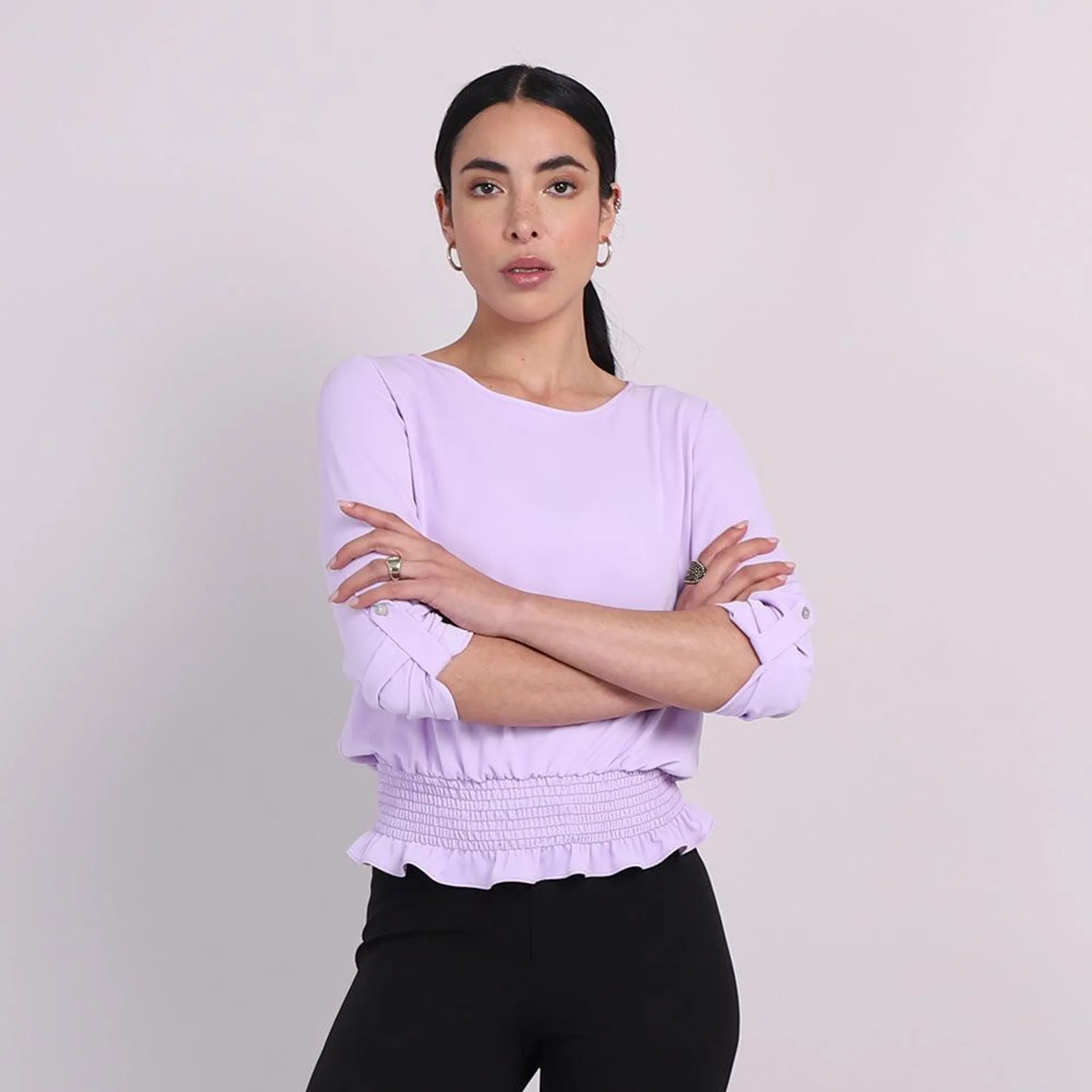 Blusa cintura elástica